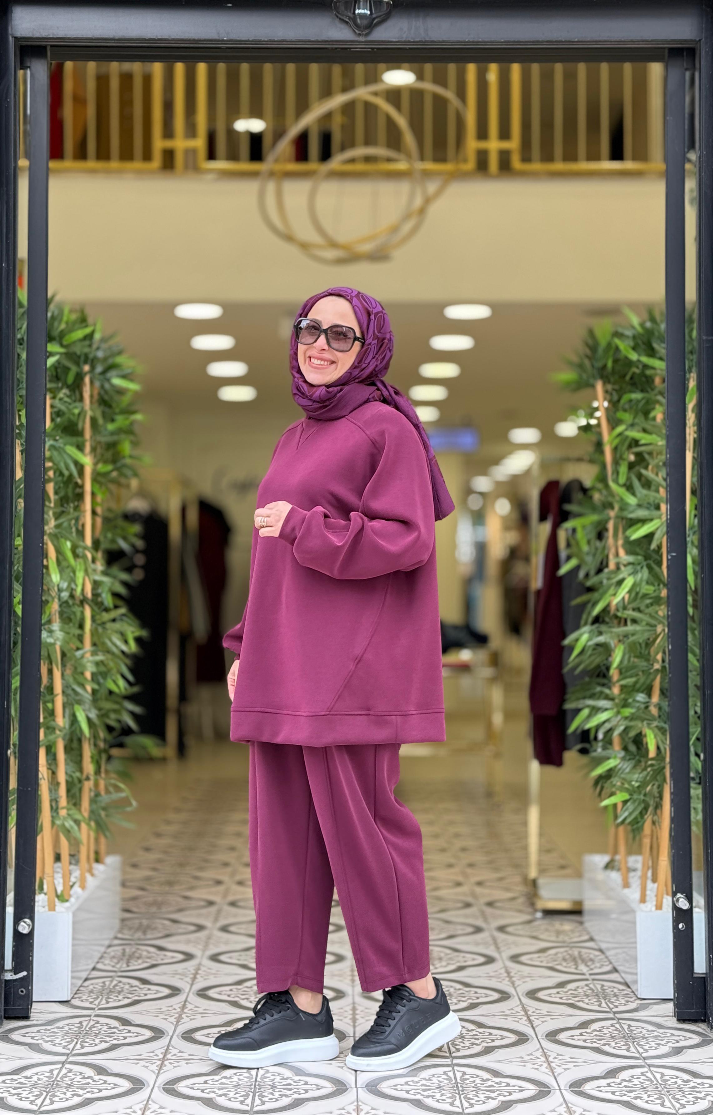 GAZELLE PANTOLONLU TAKIM - BORDO