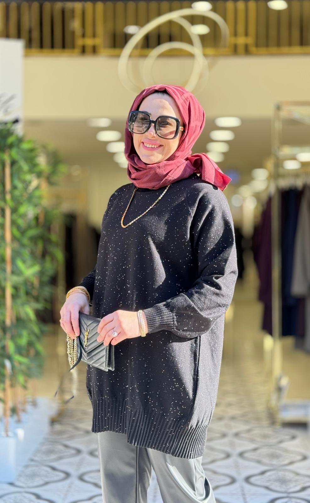 MİST TRİKO TUNİK - SİYAH