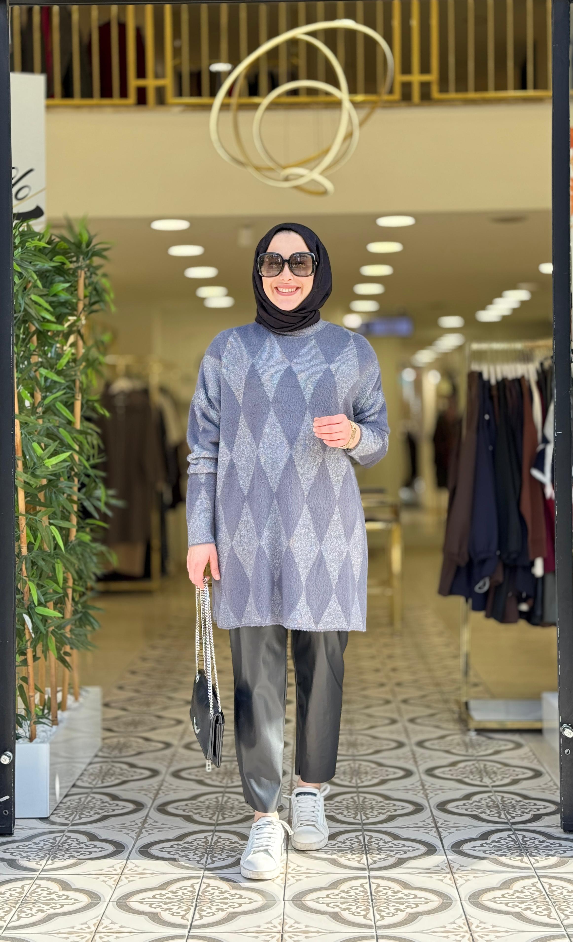 ASNA TRİKO TUNİK - FÜME