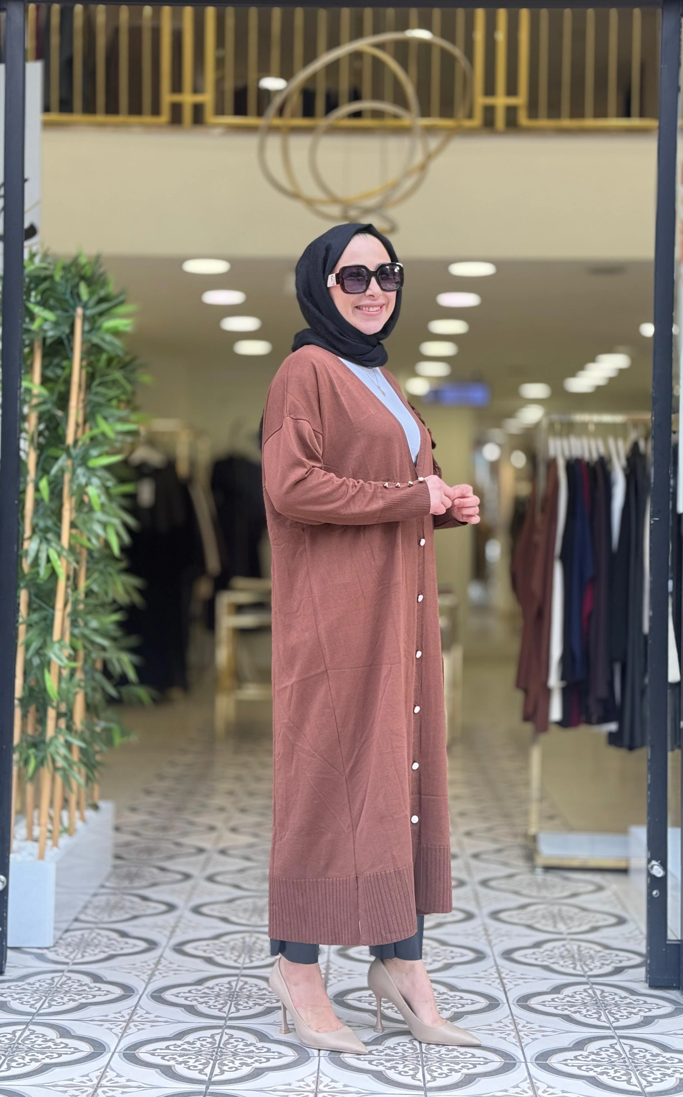 LİSA UZUN DESENLİ HIRKA