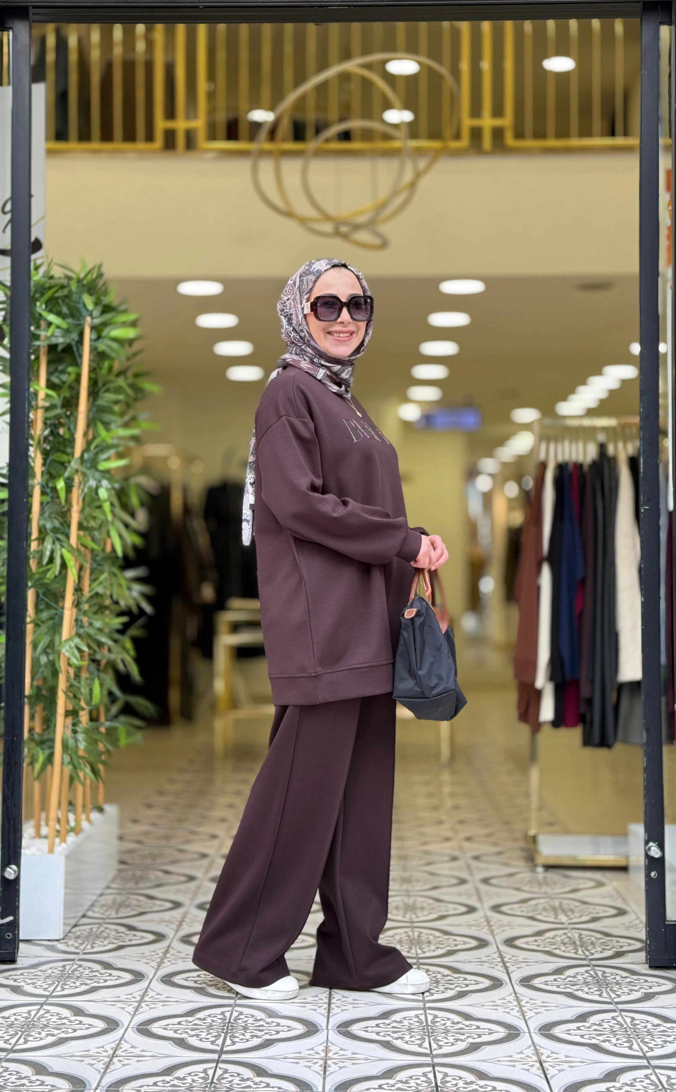 BEAUTY PANTOLONLU TAKIM - KAHVE