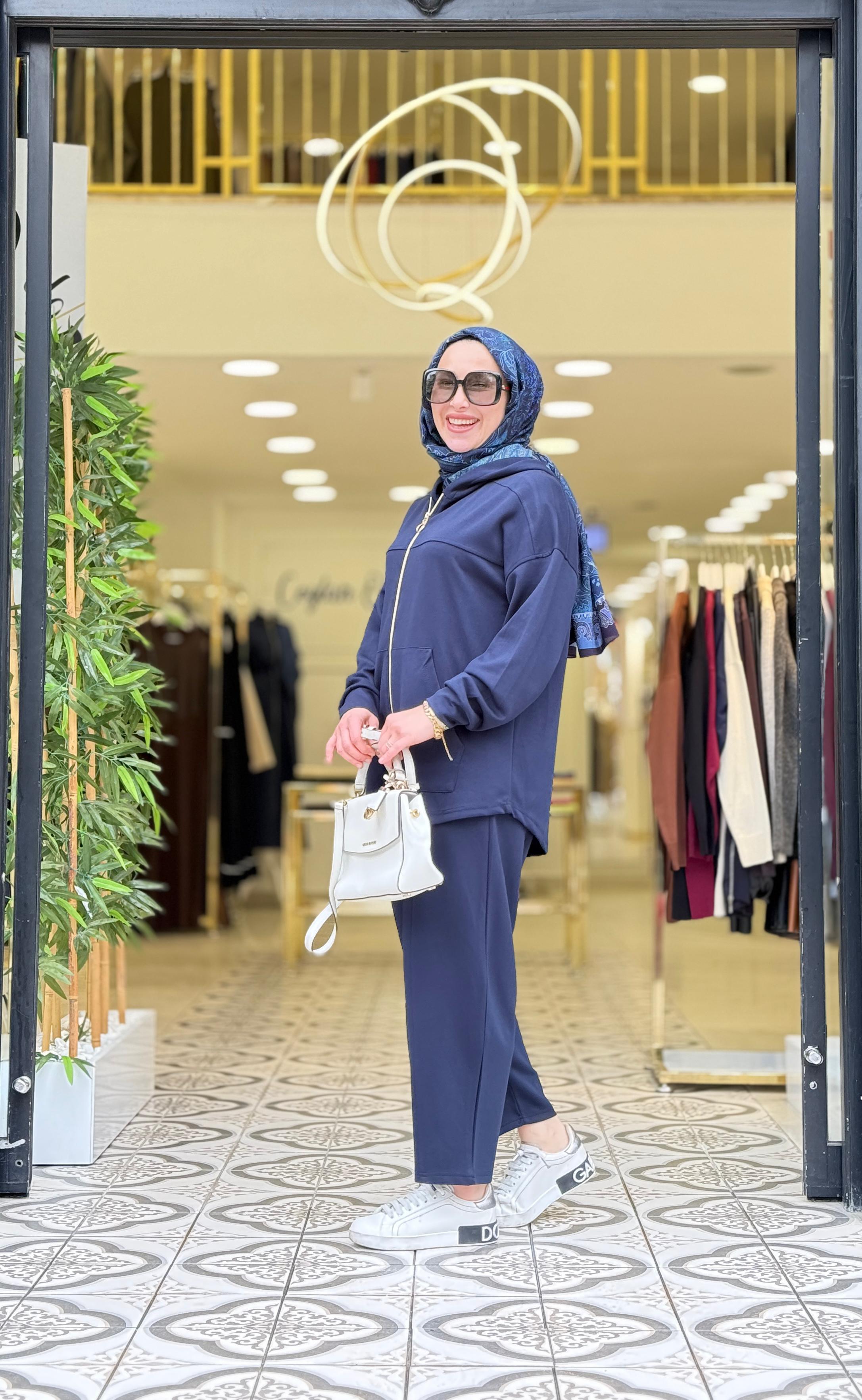 MOLLY PANTOLONLU TAKIM - LACİVERT