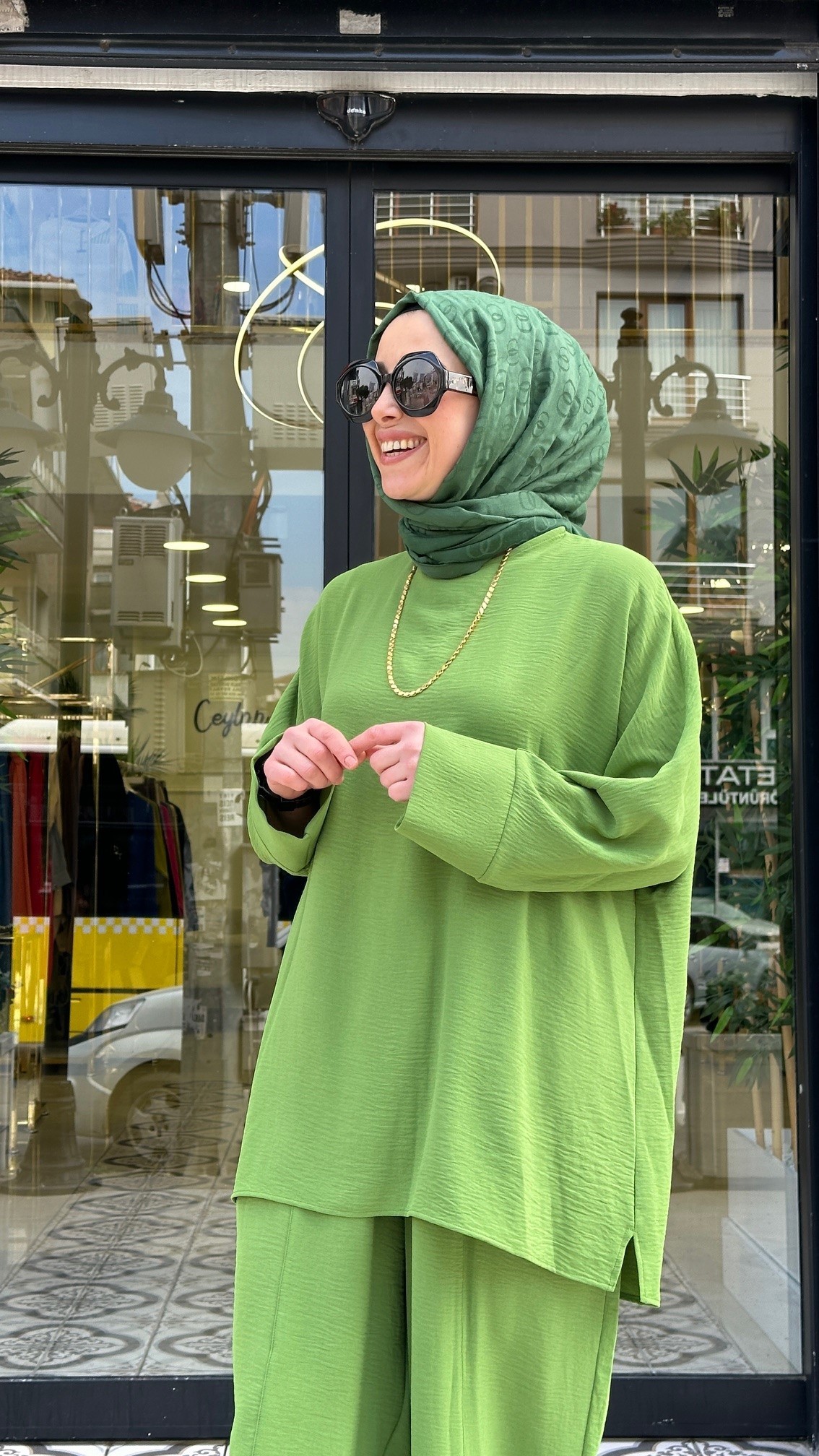 EFİL ŞALVAR TAKIM - YEŞİL
