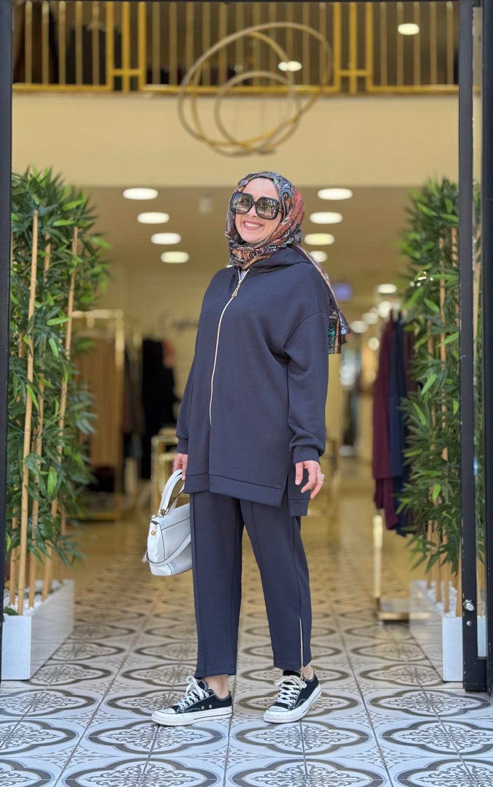 SAMİ GOLD FERMUARLI TAKIM - ANTRASİT