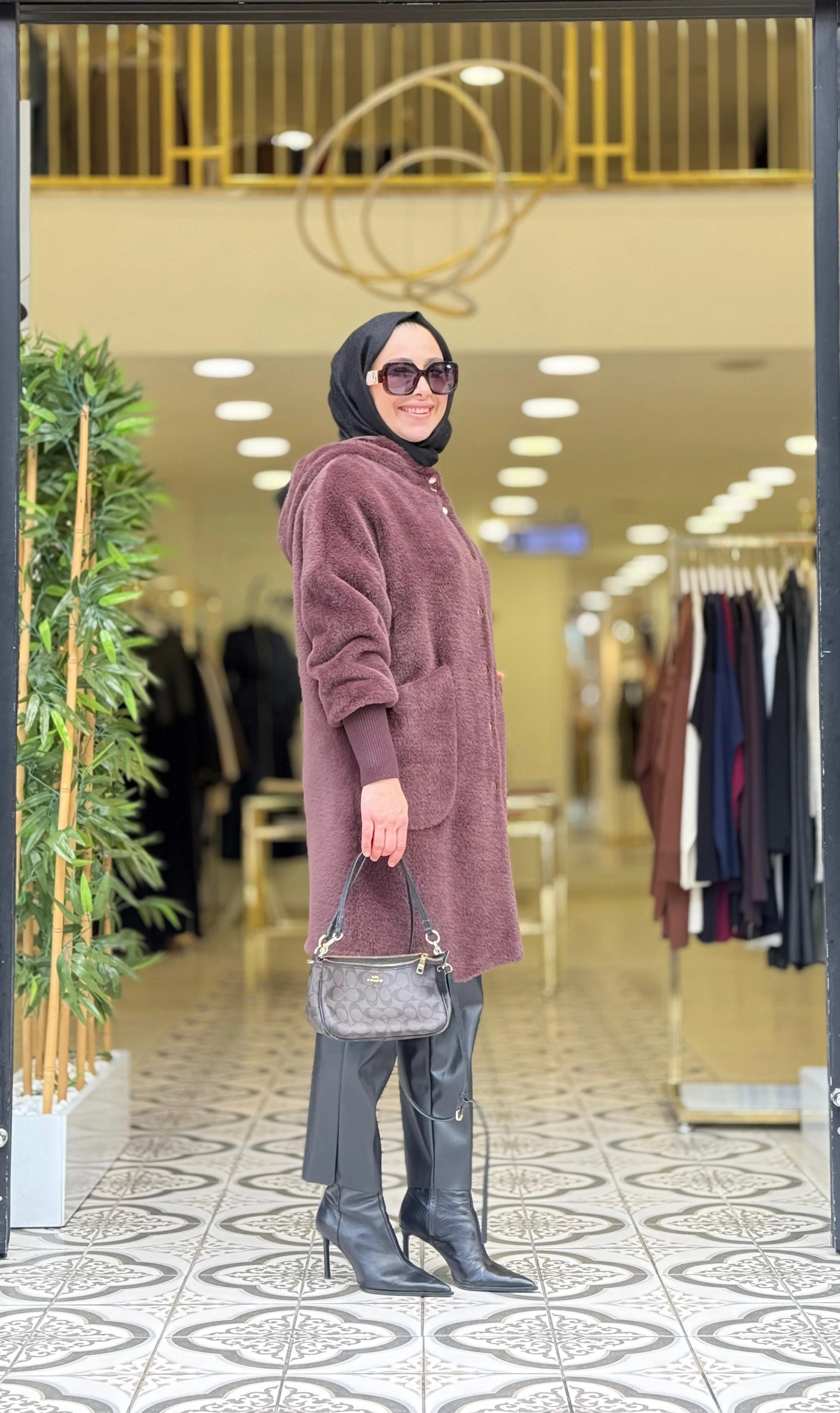 ESNA ANGORA KABAN - KAHVE