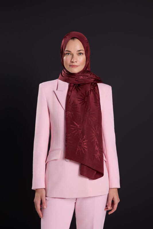 İMANNOOR GÜNEŞ DOĞARKEN ŞAL - BORDO
