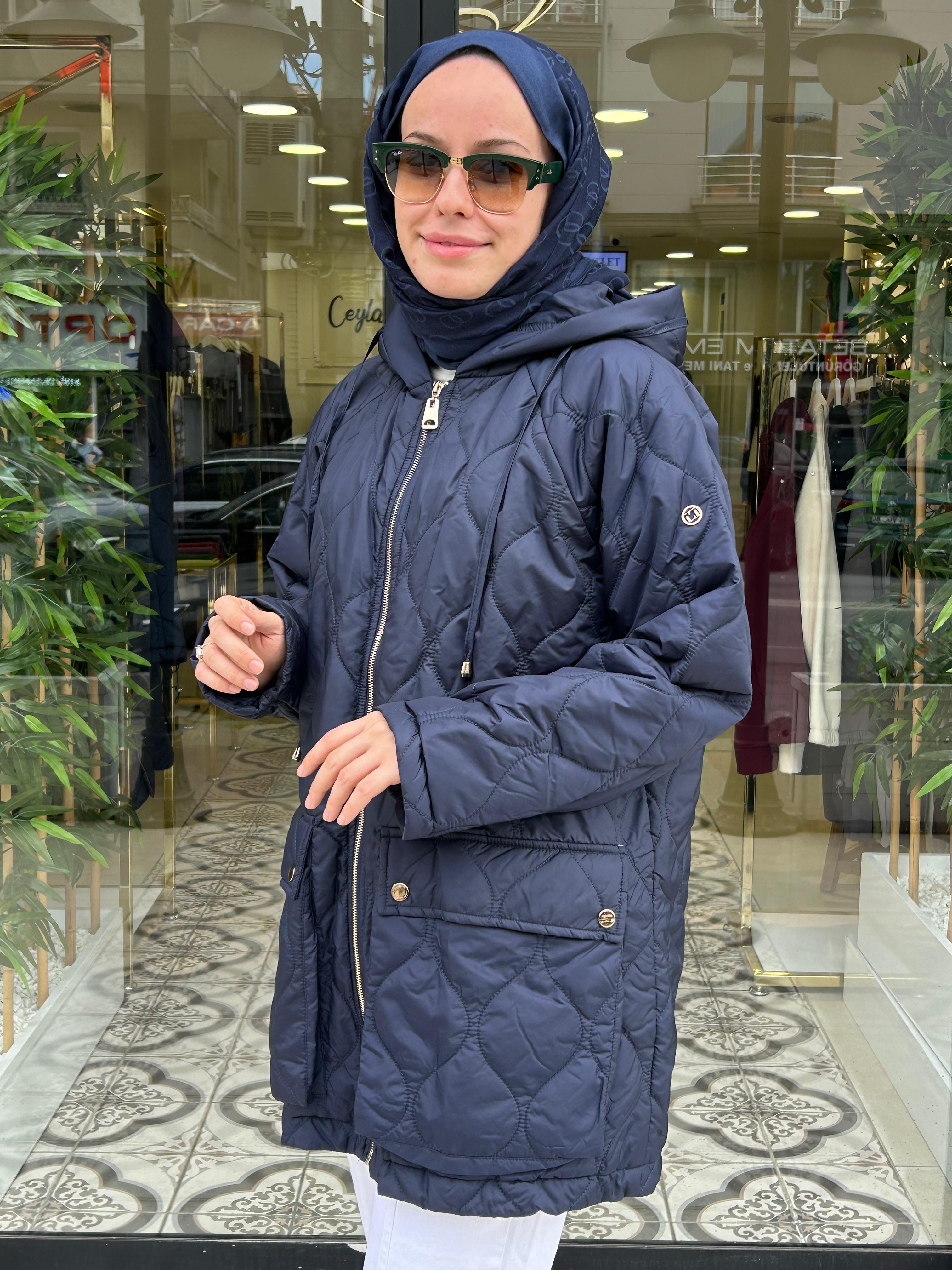 COOLER KISA KAPİTONE MONT - LACİVERT