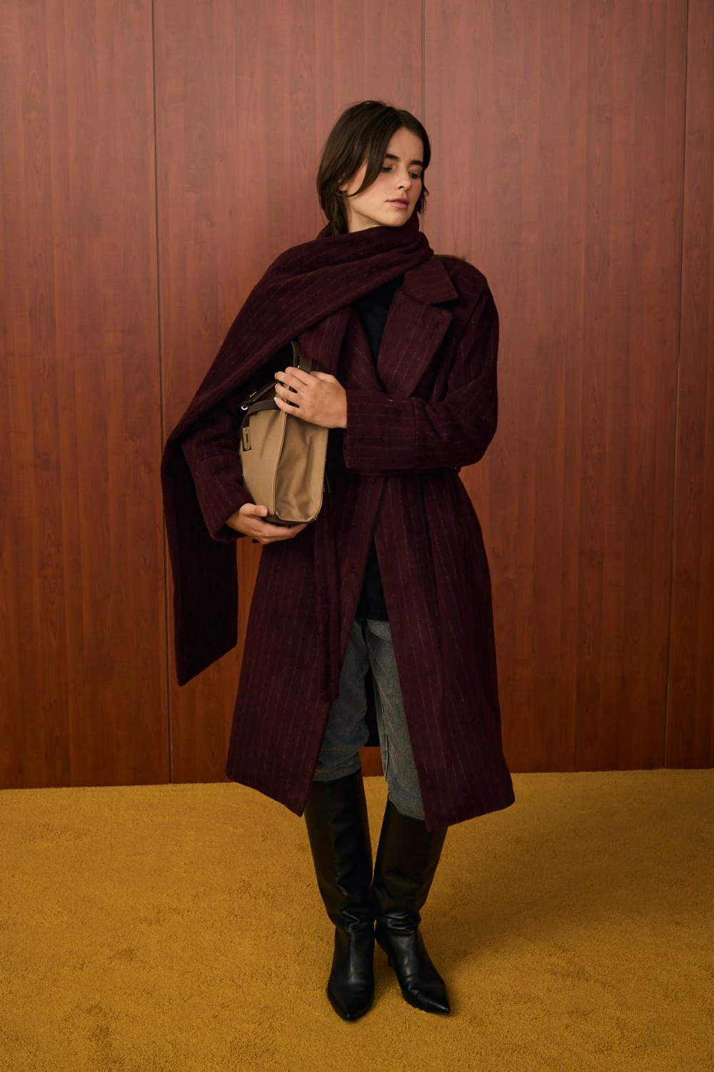 MERWİSH OSAKA ATKILI KABAN - BORDO