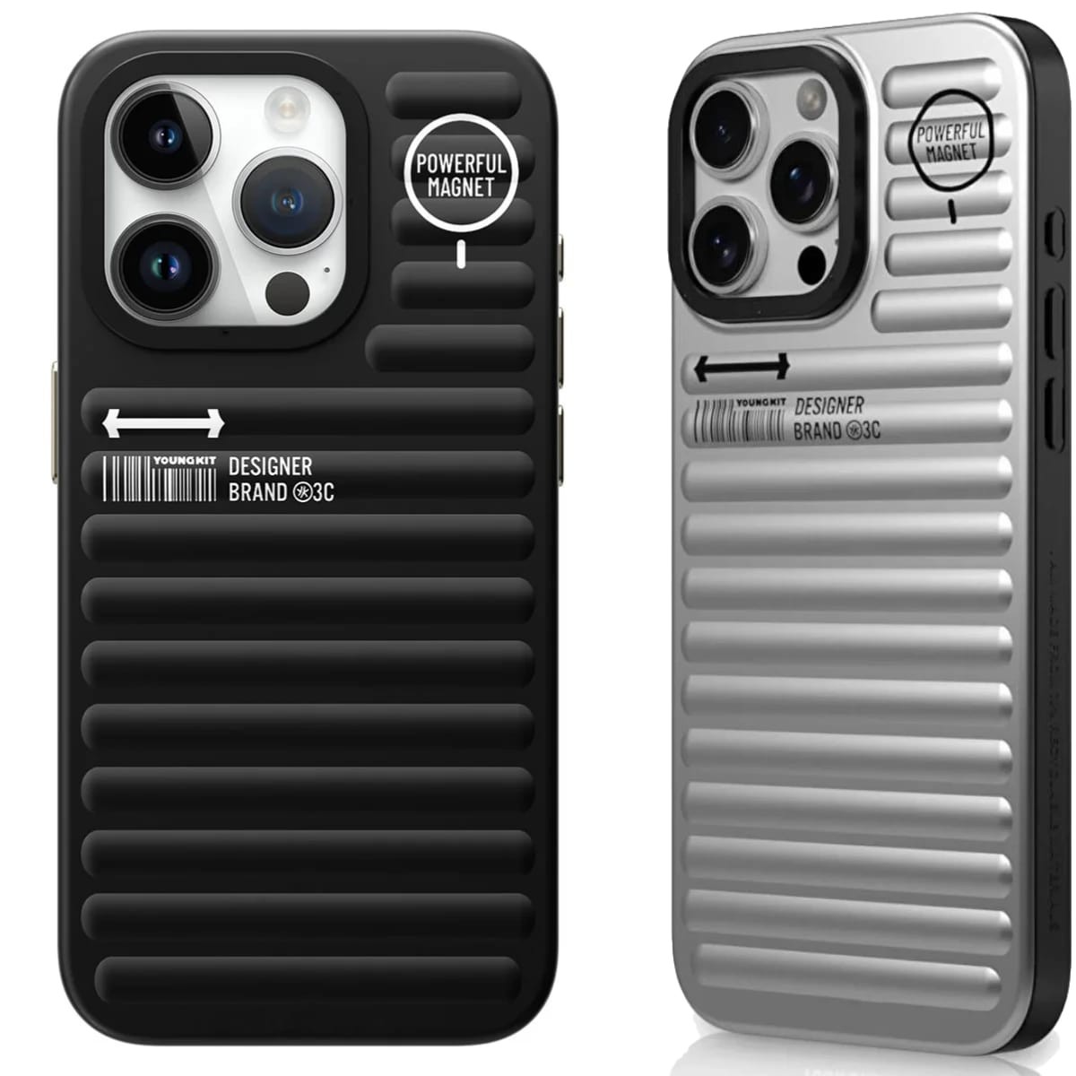 iPhone 15 Pro – Plain Coloured Serisi Kılıf Kapak – Siyah/Beyaz/Kırmızı - Siyah