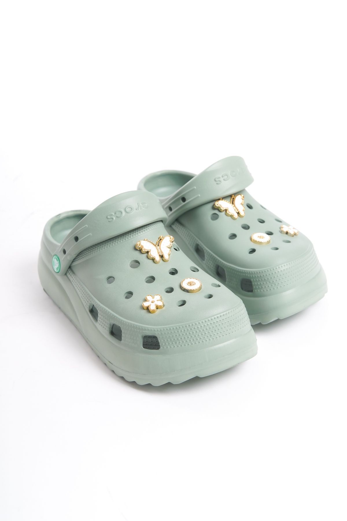 Crocs Sandalet/Terlik Tokalı Yeşil