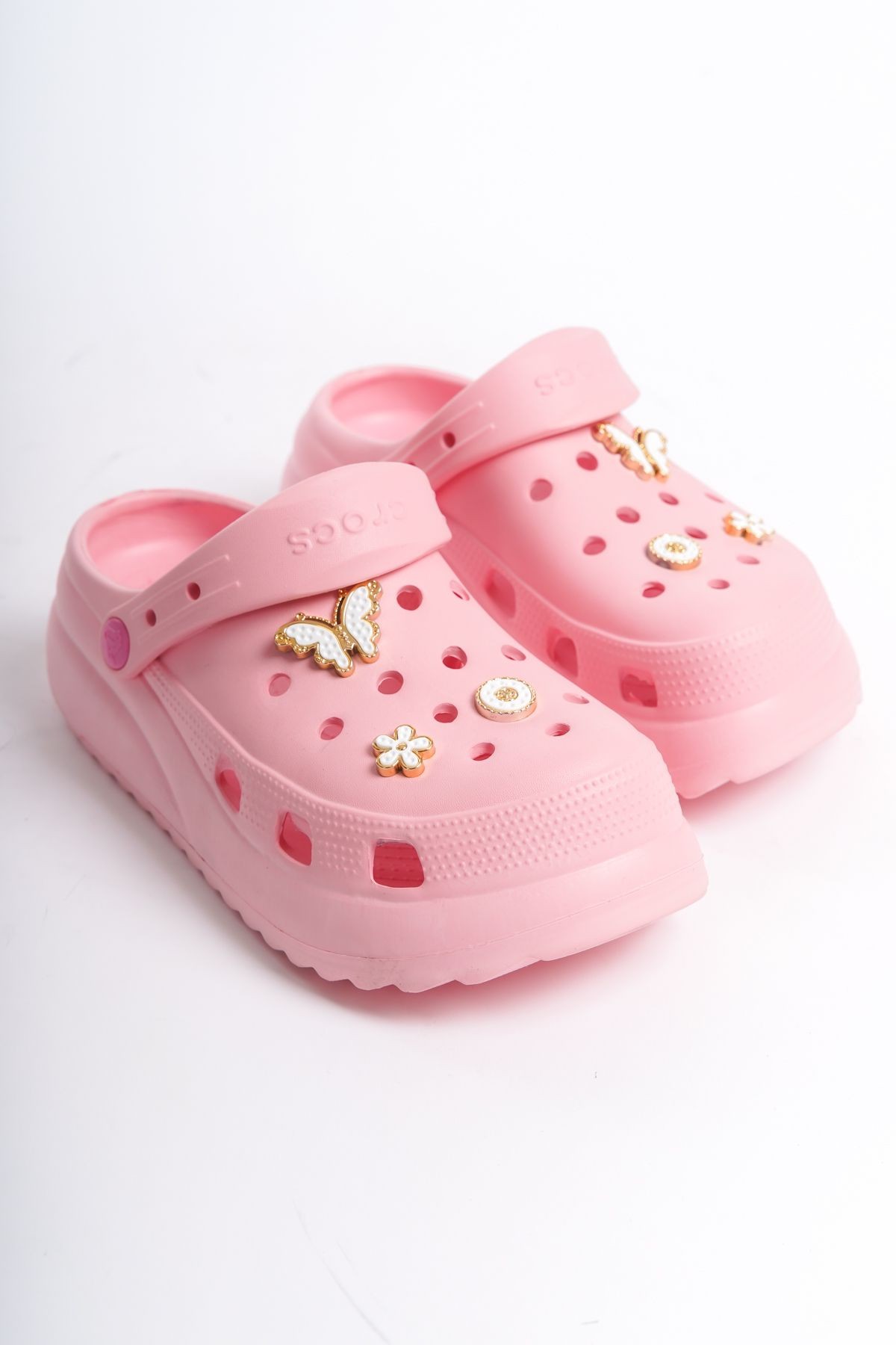 Crocs Sandalet/Terlik Tokalı Pembe