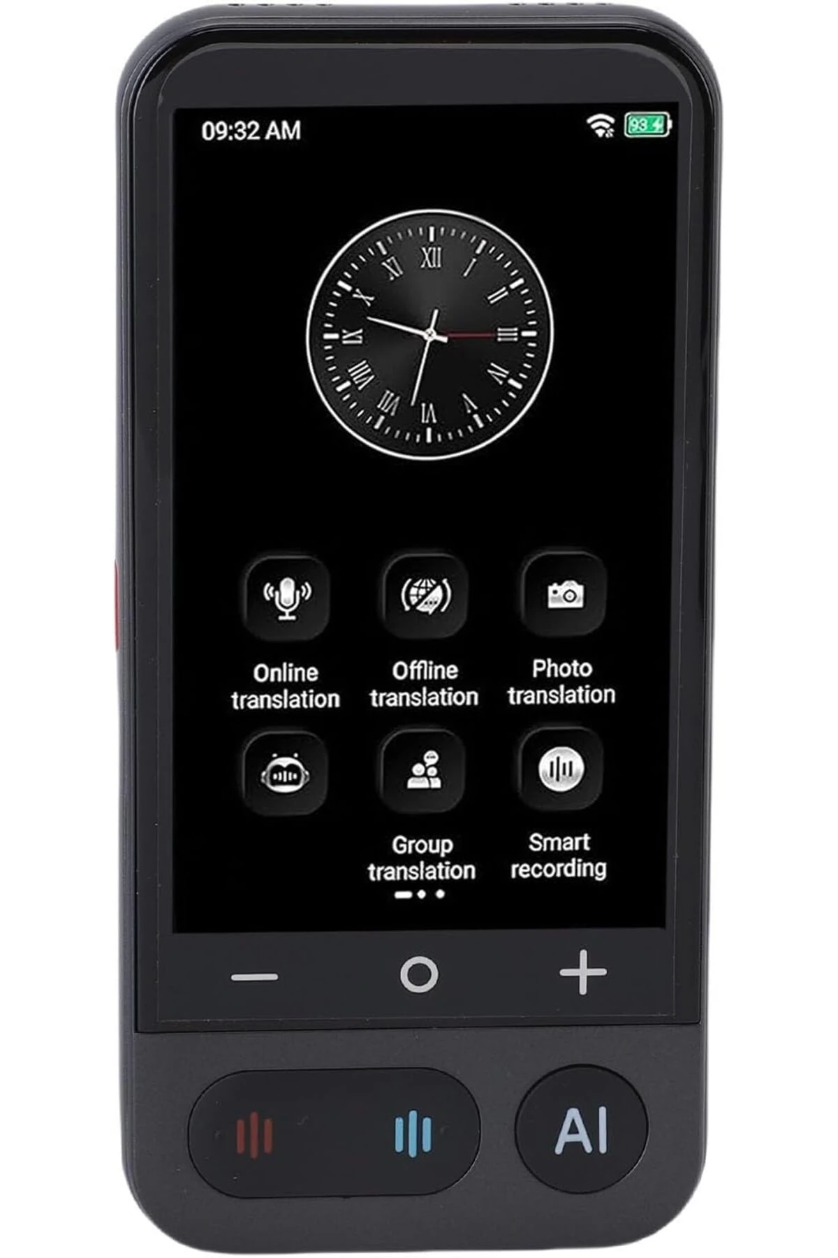 Taşınabilir Akıllı Sesli Çevirmen – 139 Dil Destekli Dokunmatik Ekranlı Anında Tercüme Cihazı