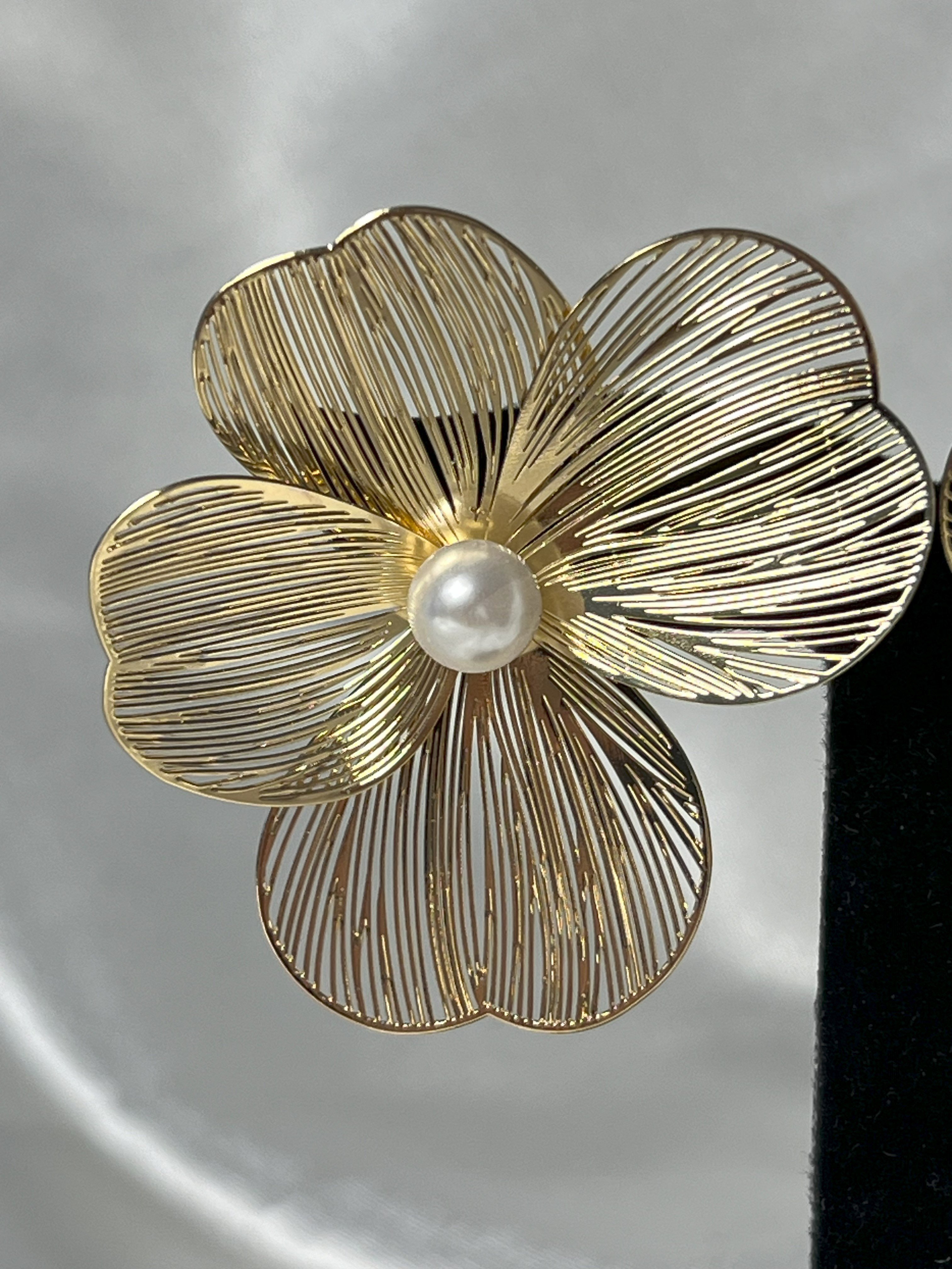 ÇİÇEK KÜPE - GOLD