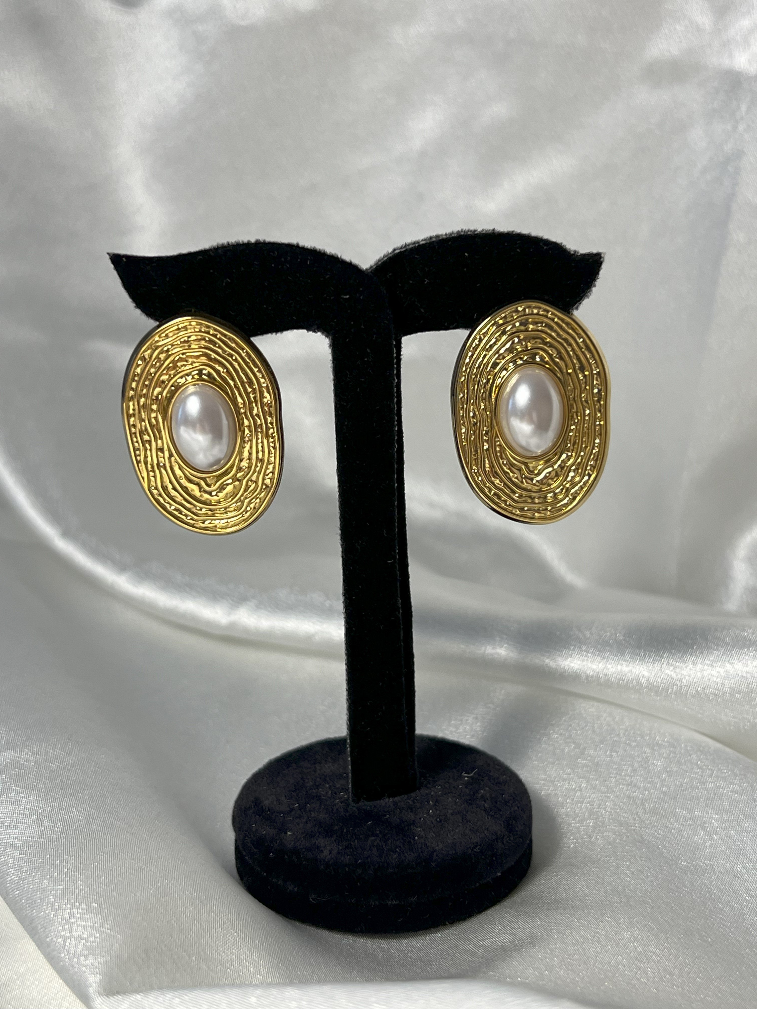 İNCİ DETAY VINTAGE KÜPE