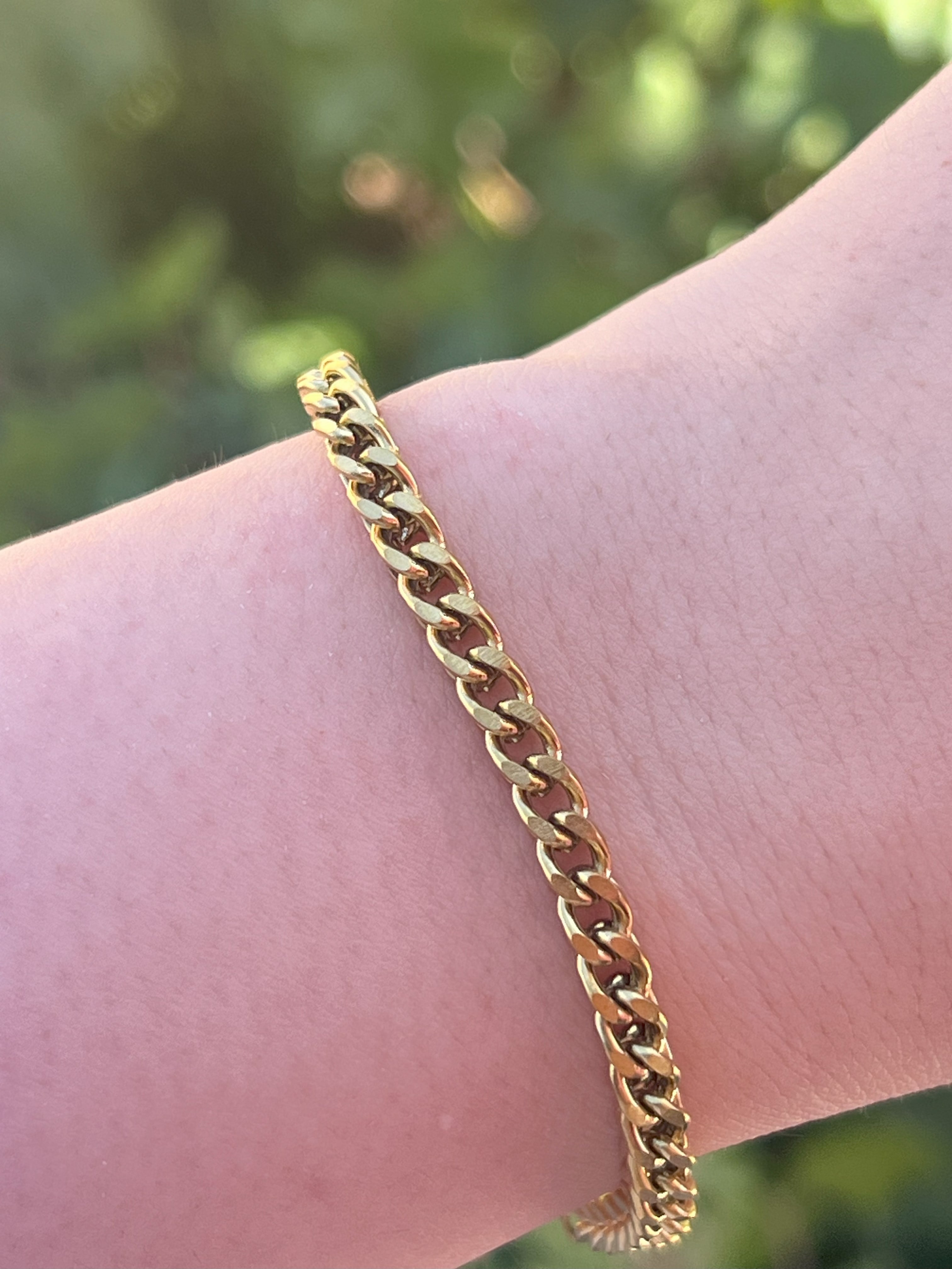 UNISEX ZİNCİR BİLEKLİK - GOLD