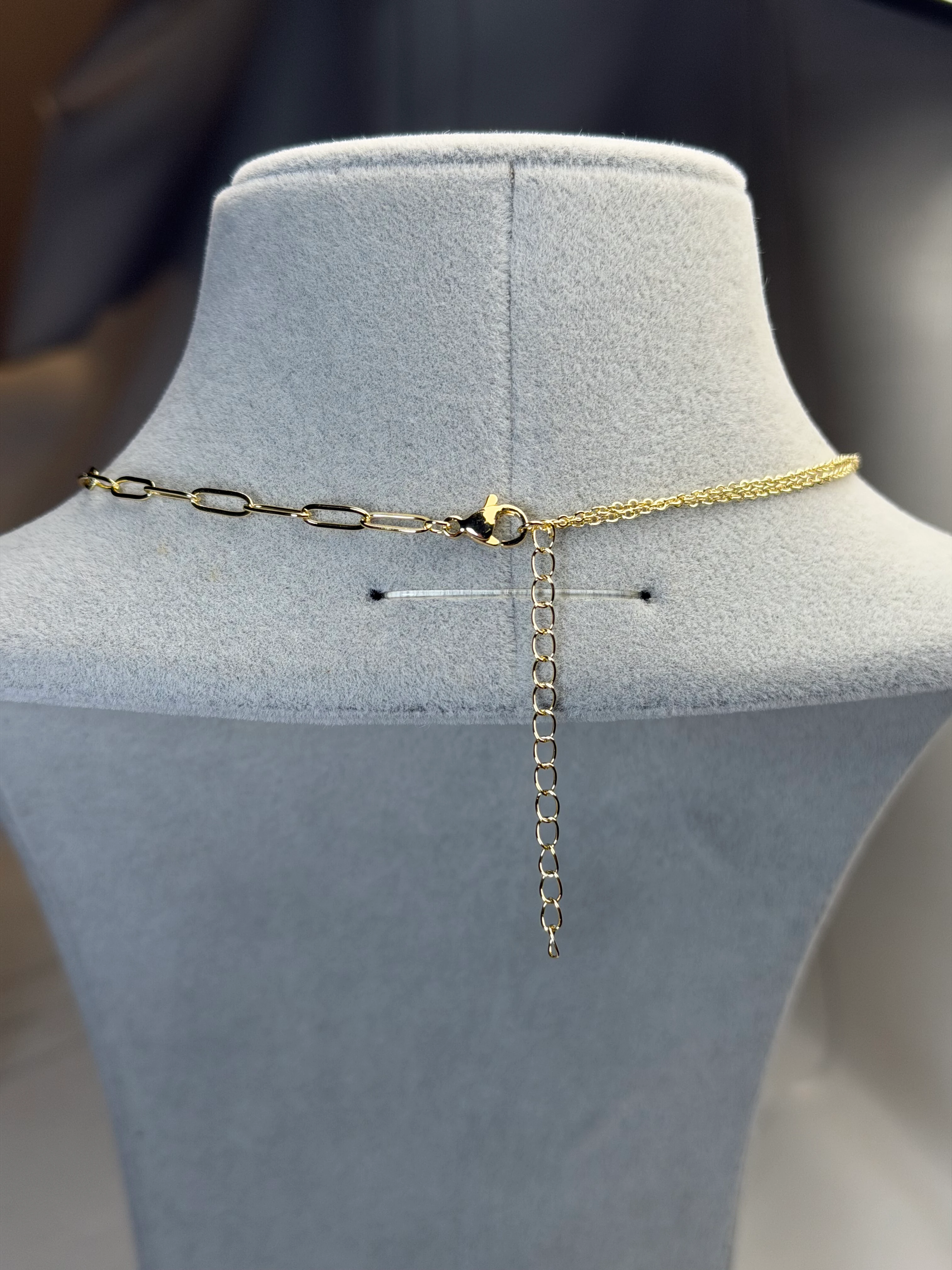 Özel Seri Gold Renk Mix Zincir Yıldız Kolye