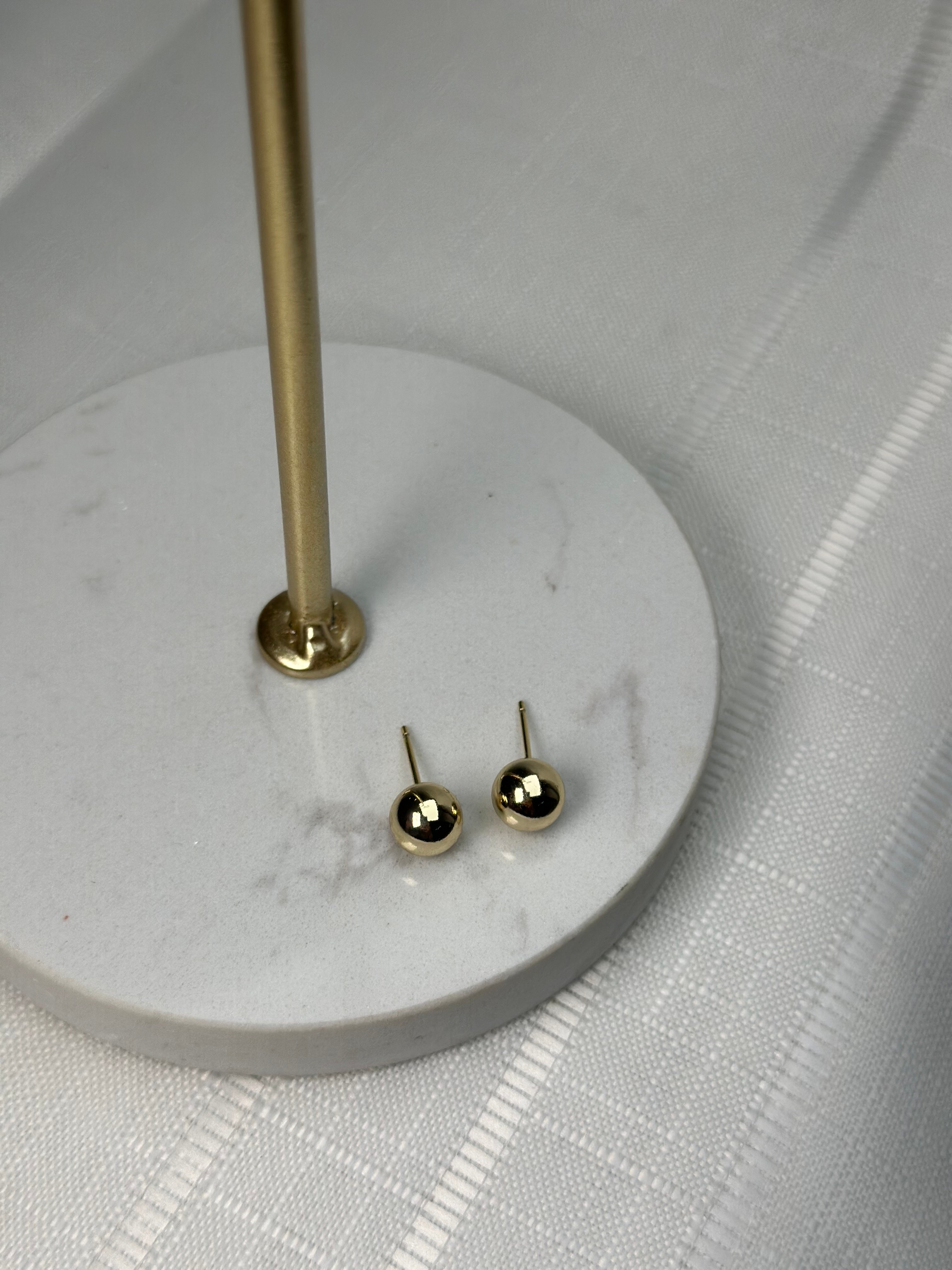 Xuping 14k Orta Boy Top Küpe