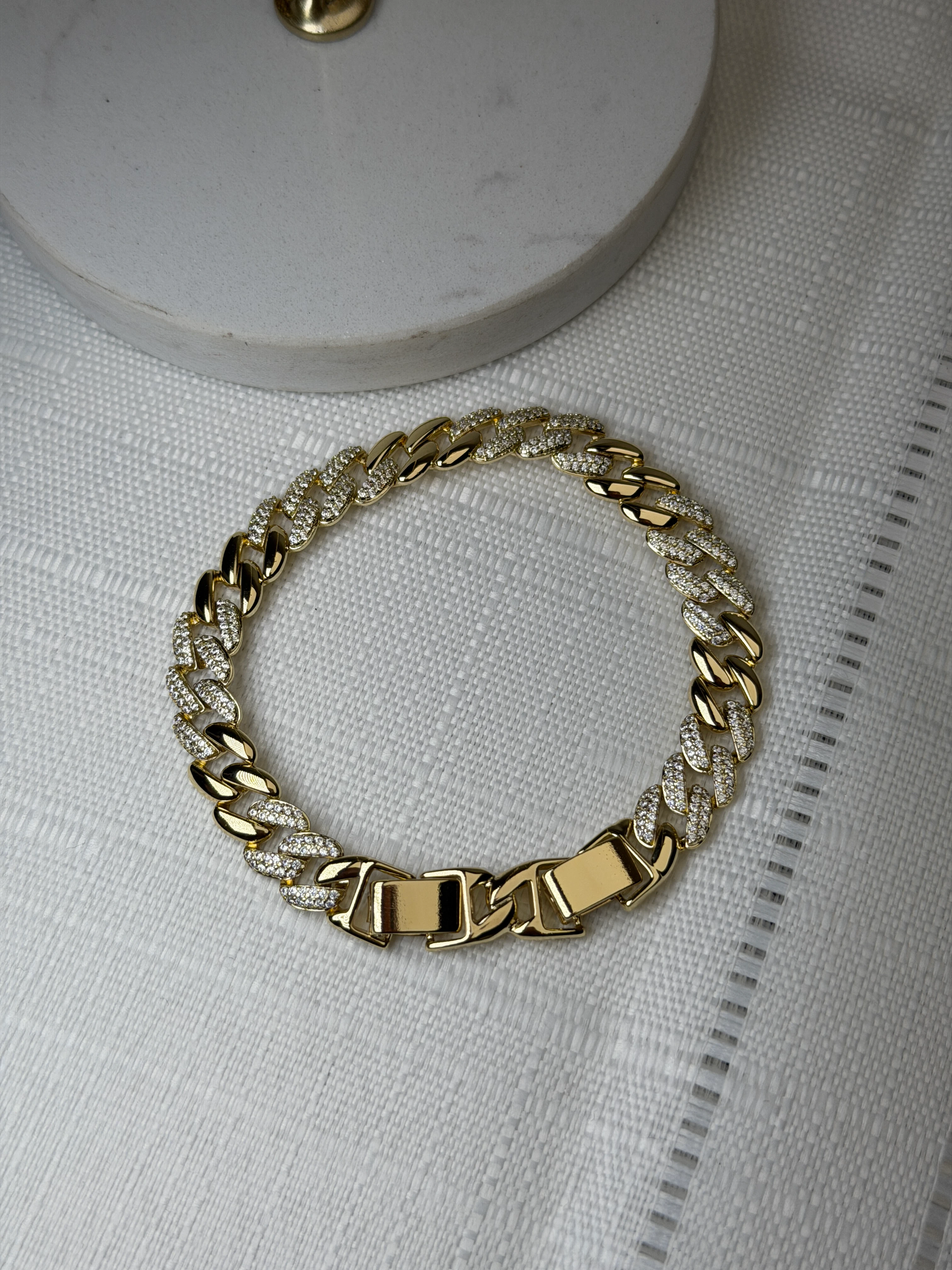 Xuping 14k Zirkon Taş İnce Gurmet Bileklik