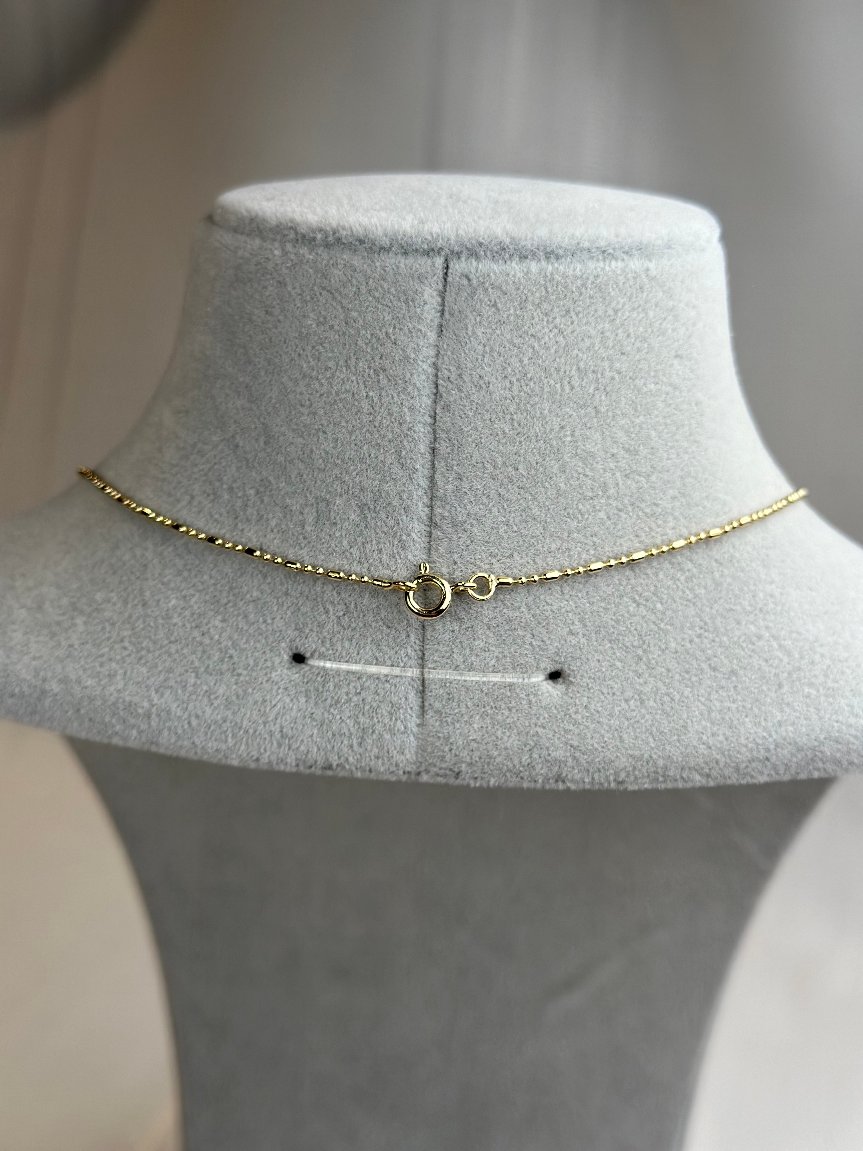 Xuping 14k İnce Top Detay Kolye