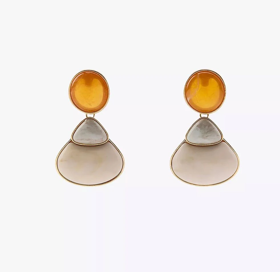 Marka Model Turuncu Detay Küpe