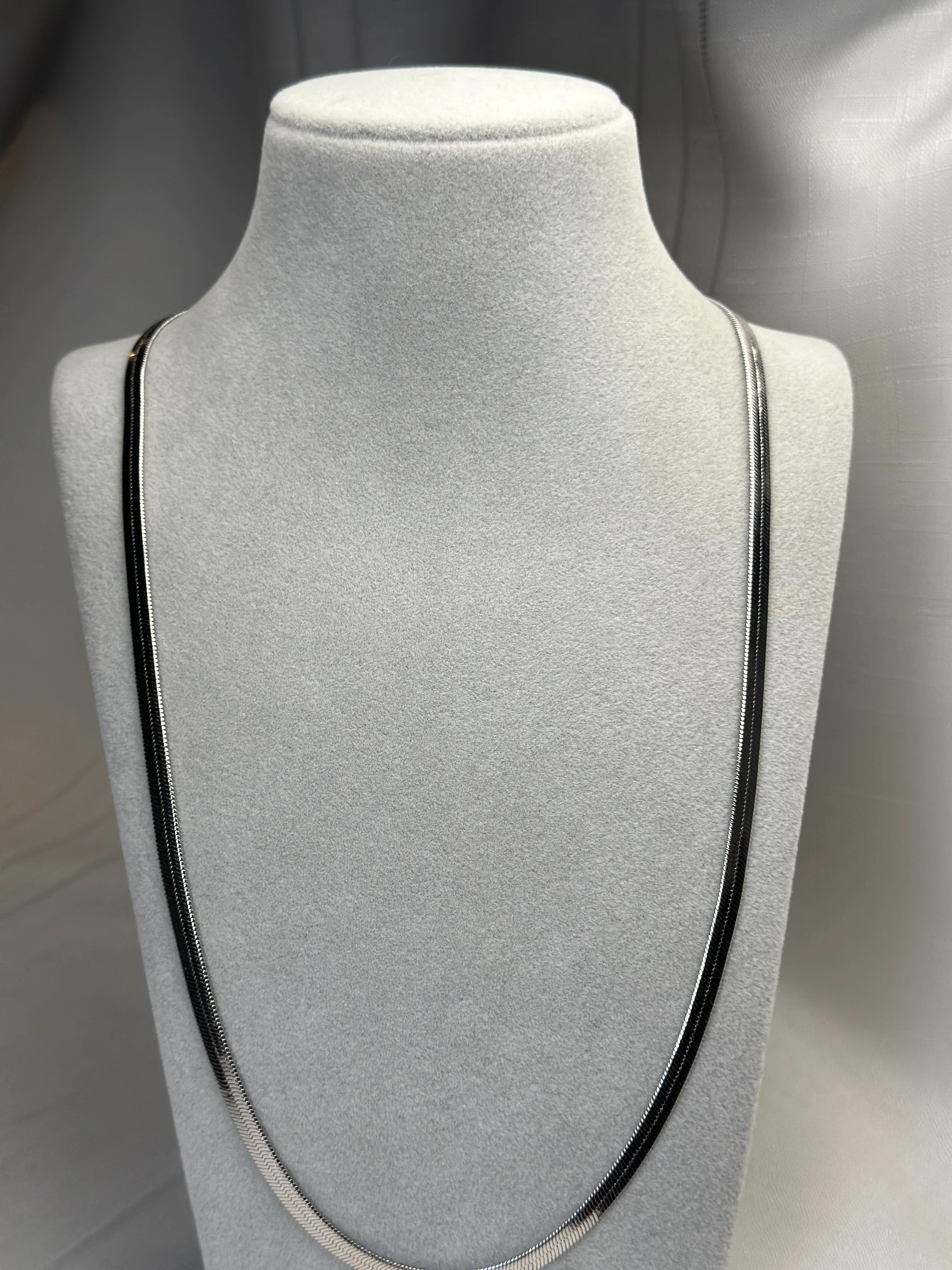 Xuping Gümüş Renk Kalın İtalyan Zincir Kolye 60cm