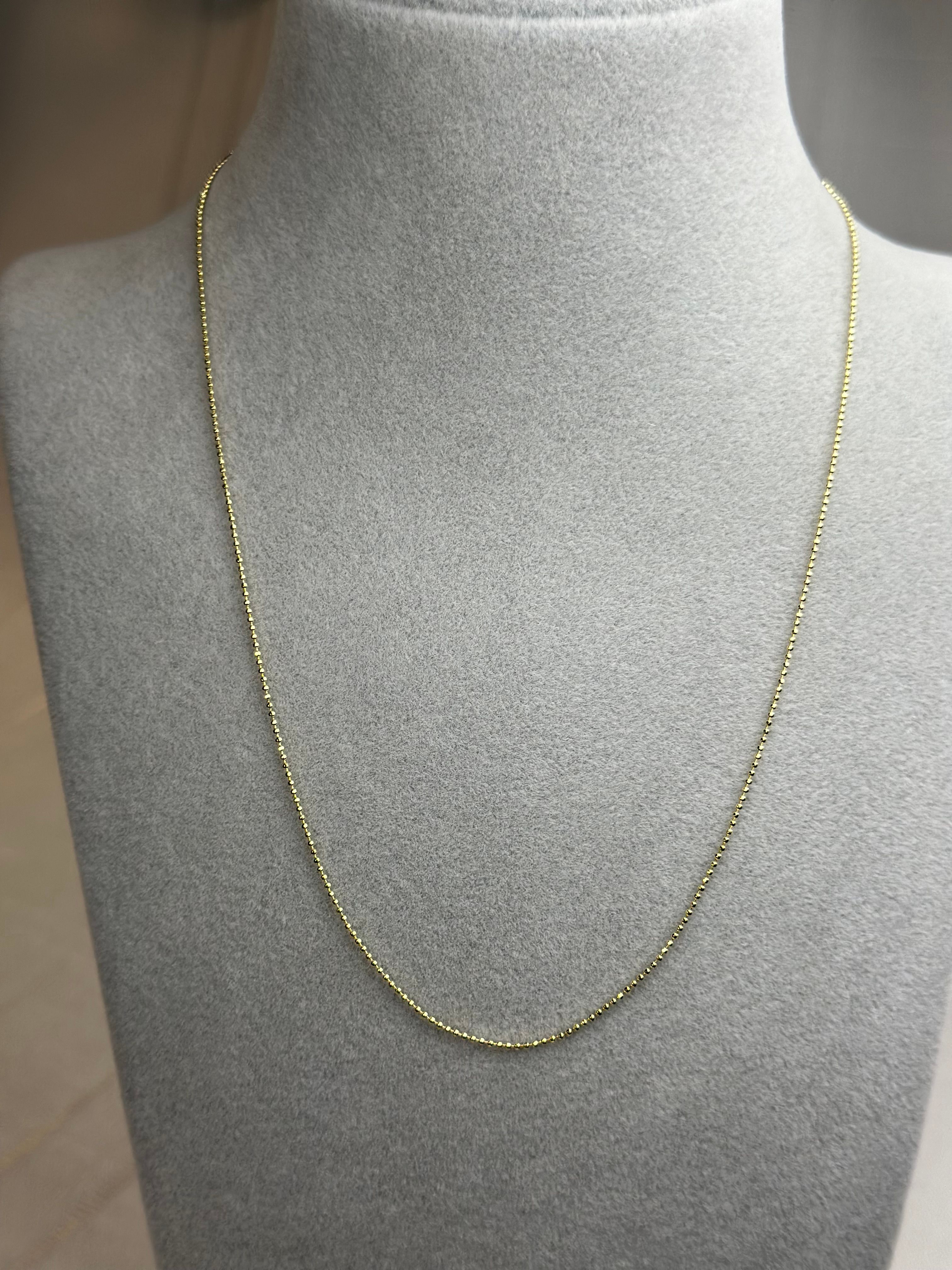 Xuping 14k İnce Top Zincir Kolye