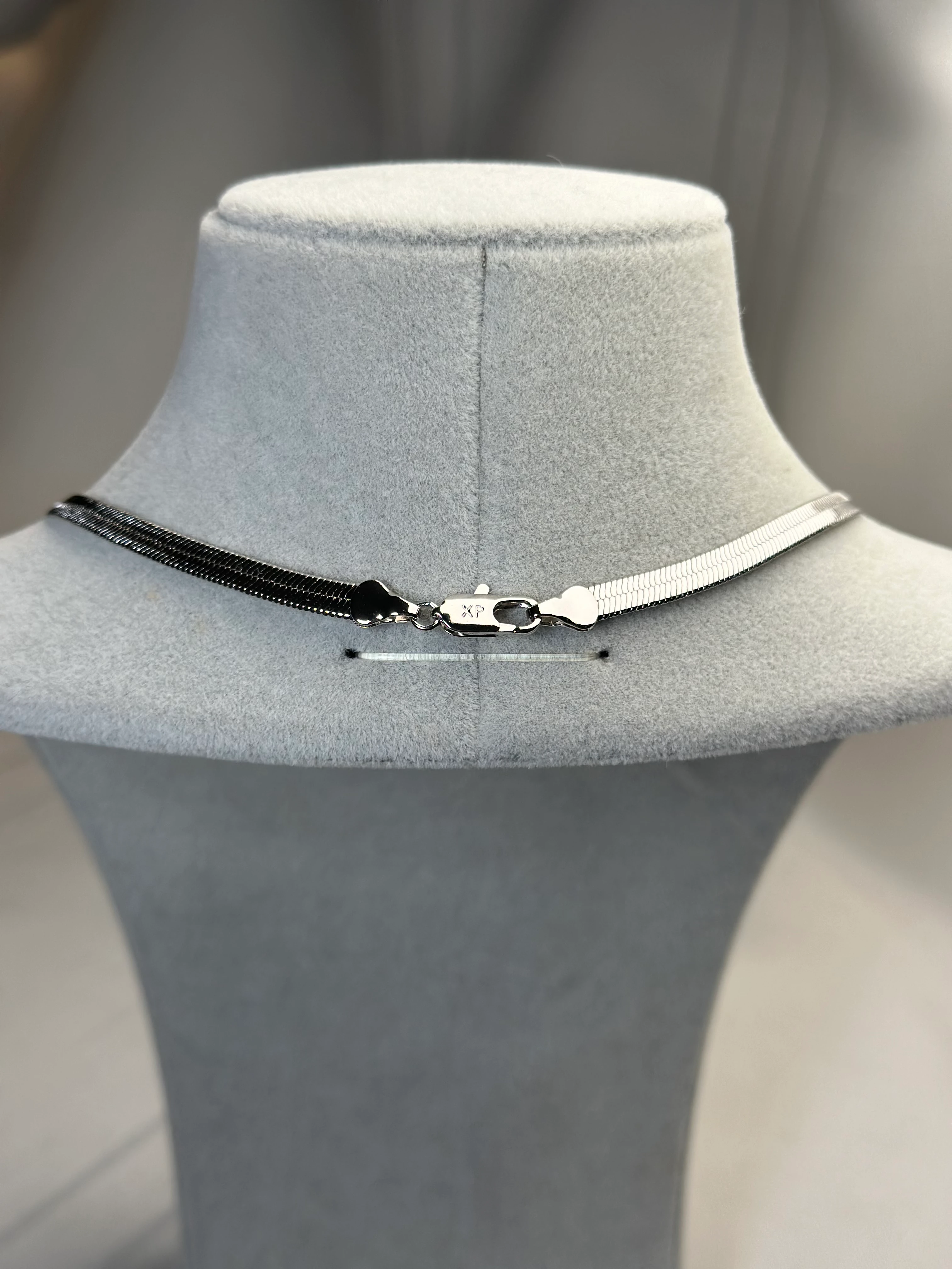 Xuping Gümüş Renk Kalın İtalyan Zincir Kolye 60cm