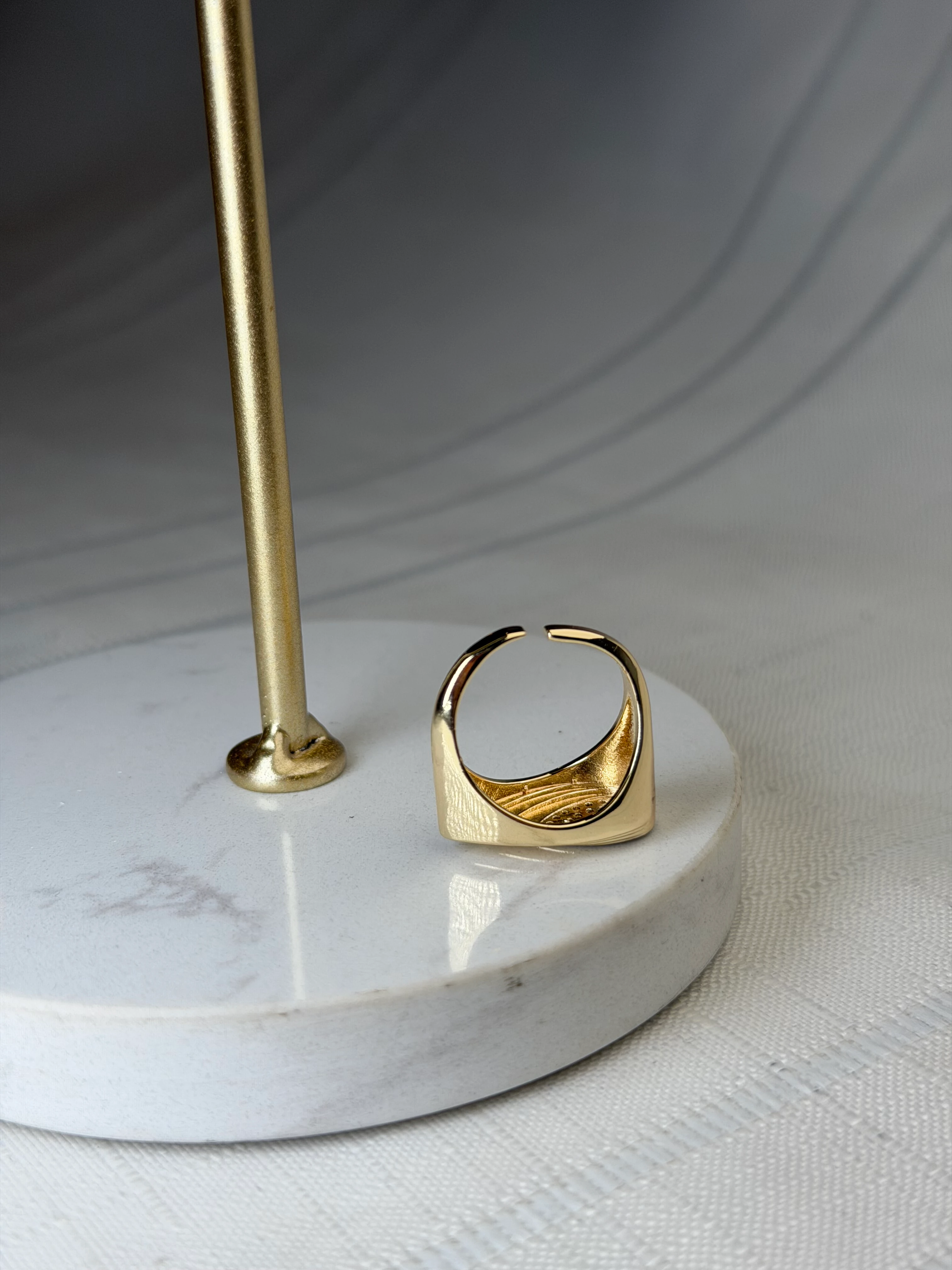 Özel Seri Çift Renk Midye Desen Yüzük