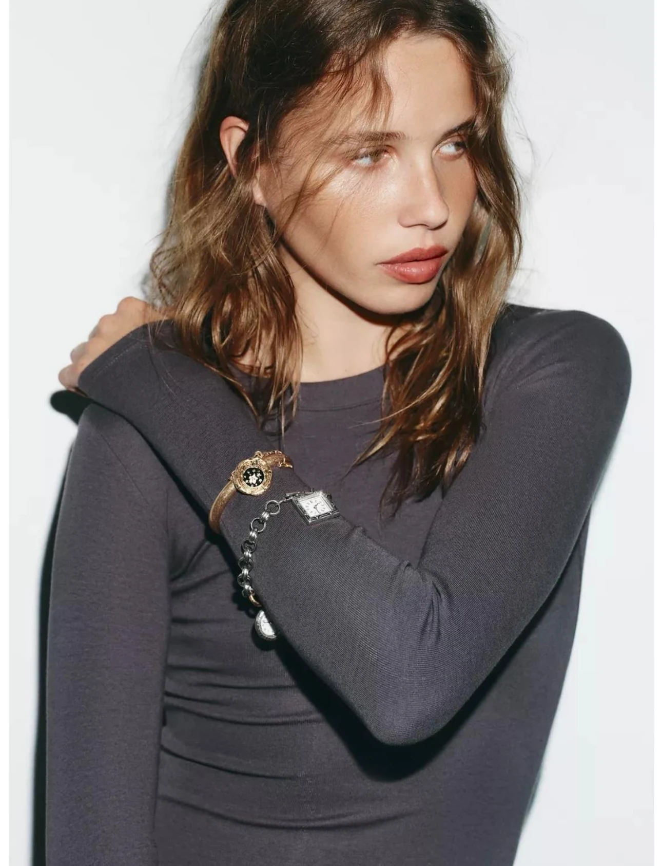 Marka Model Çift Renk İkili Saat Bileklik