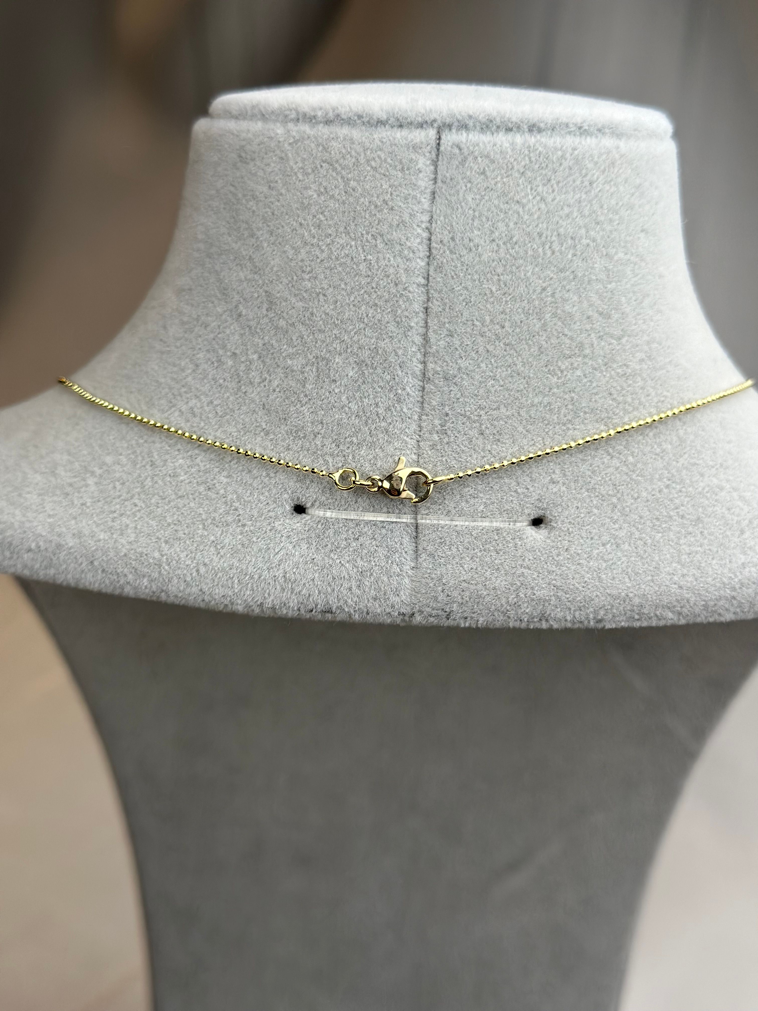 Xuping 14k İnce Top Zincir Kolye