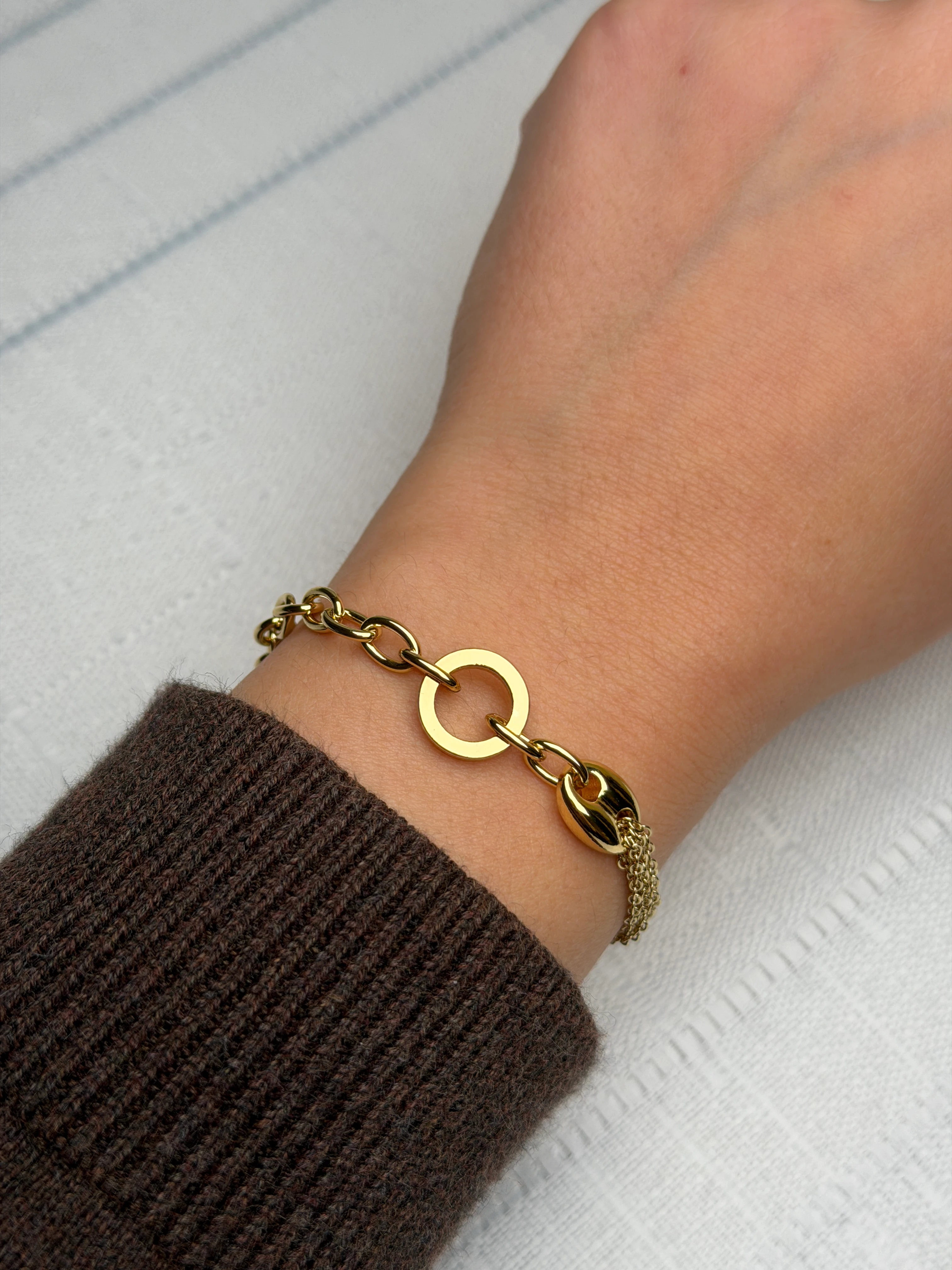 Xuping 14k Mix Zincir Bileklik