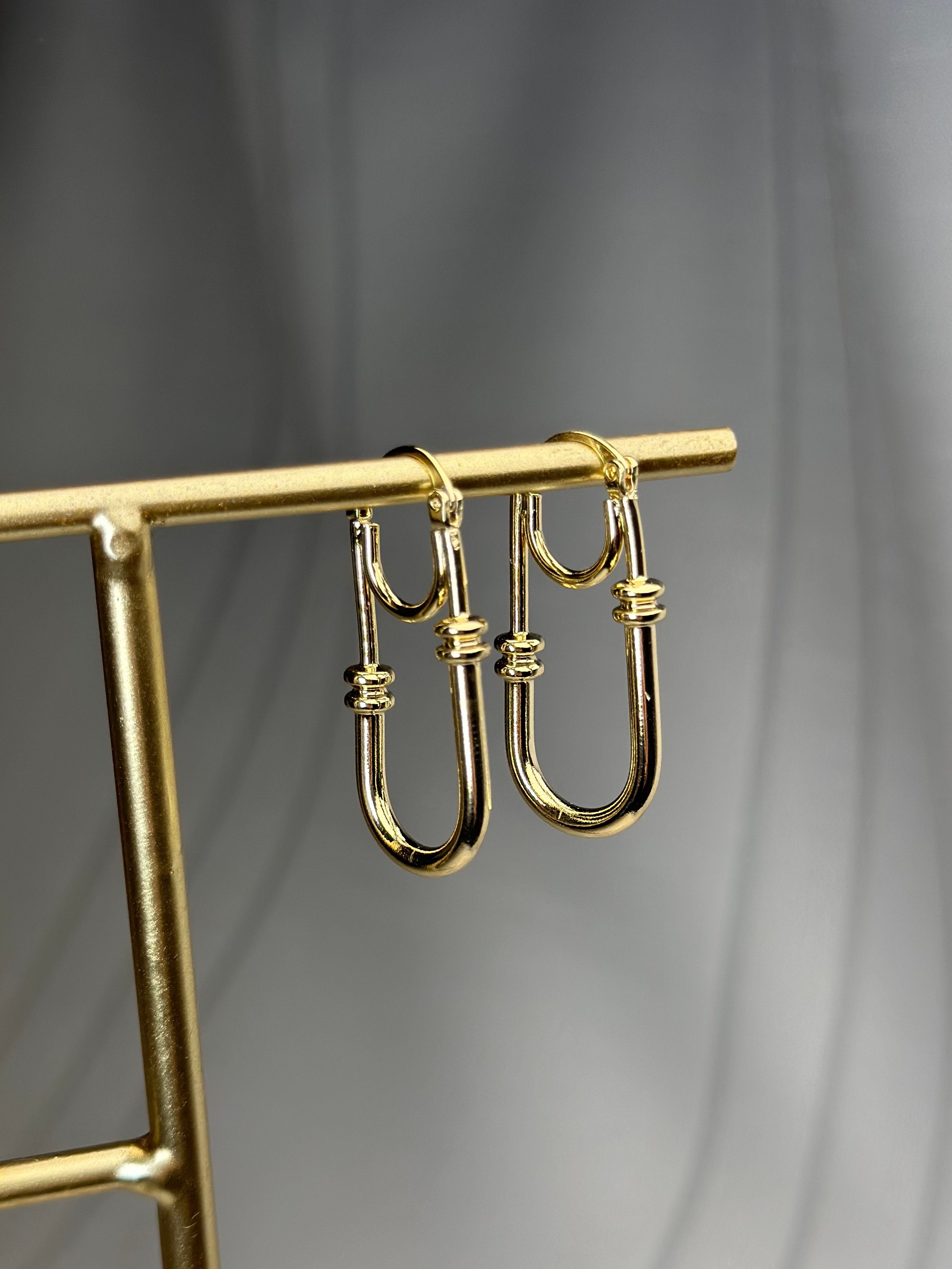 Xuping 14k Kuyumcu Model Halka Küpe 