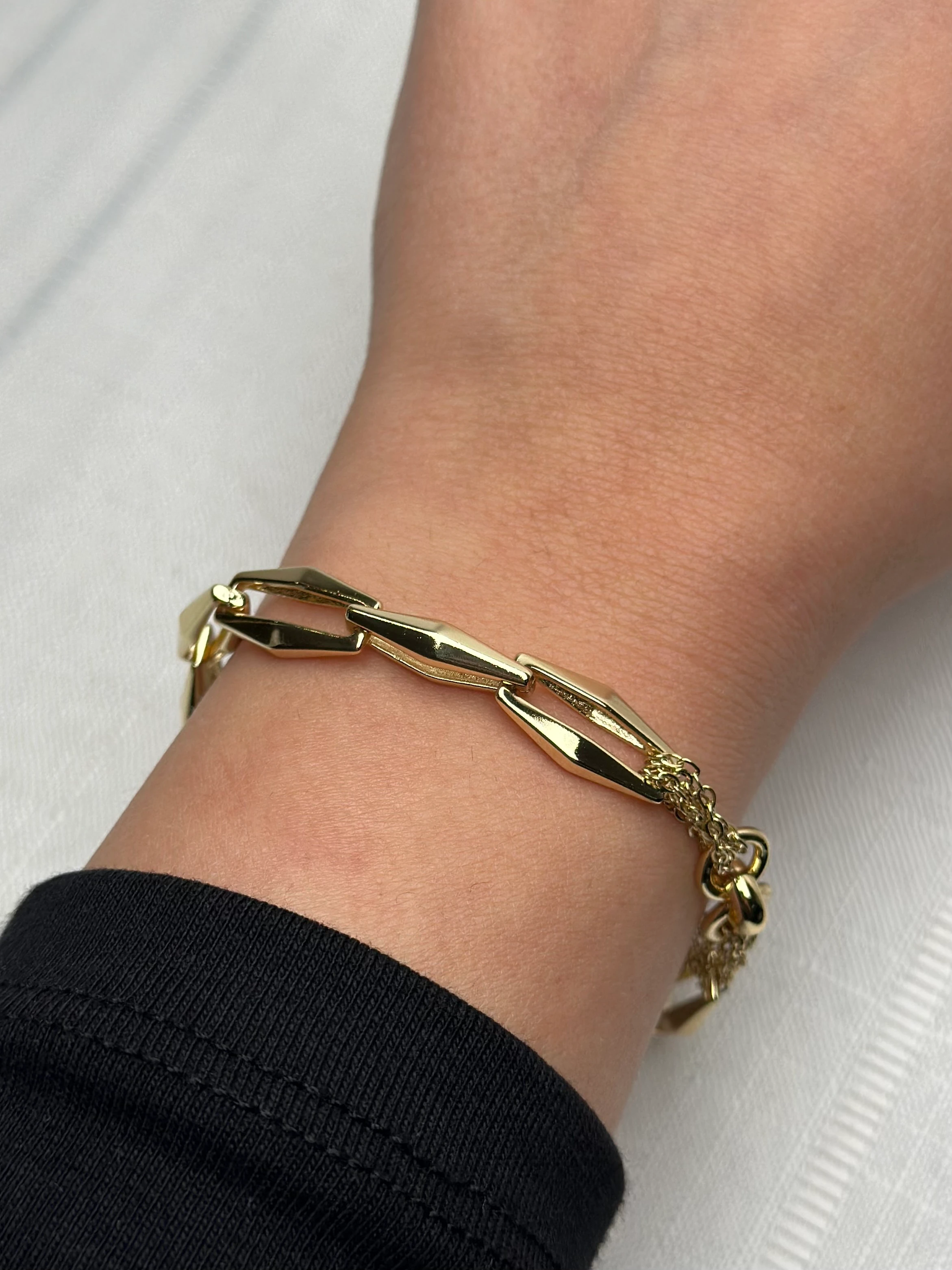 Xuping 14k İnce Zincir Detay Bileklik