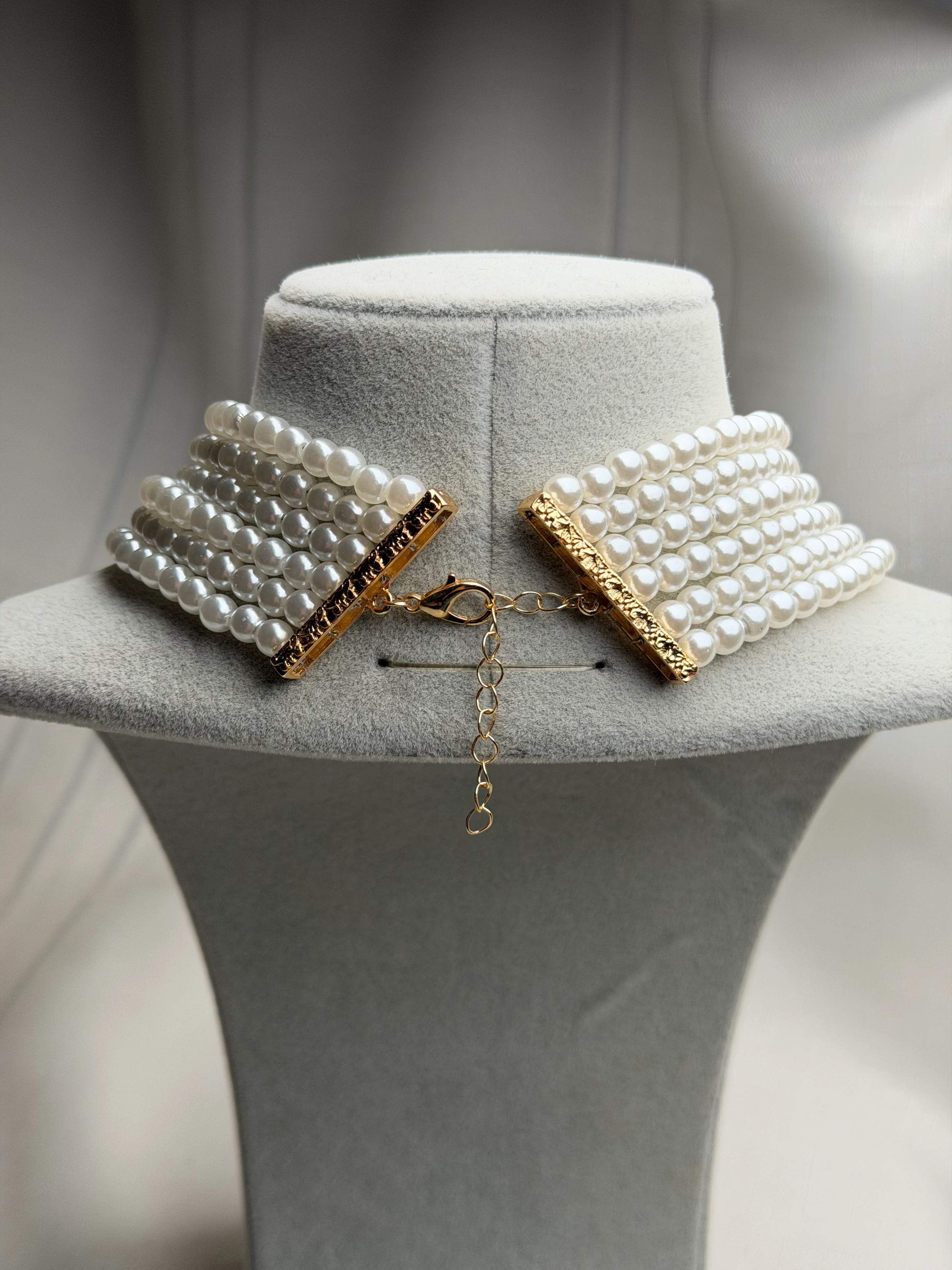 İnci Gold Detay İnci Tasma Kolye