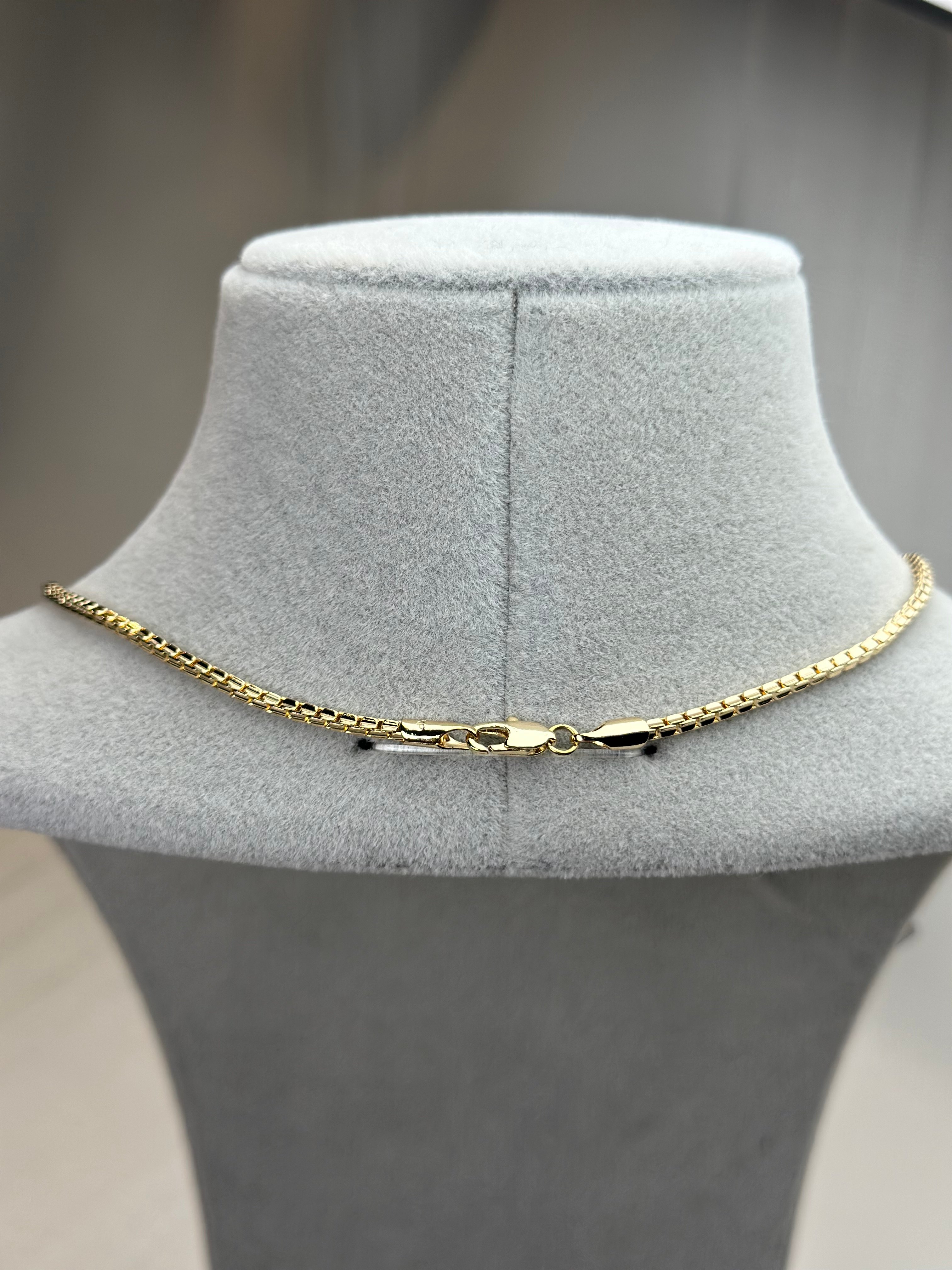 Xuping 14k İç İçe Geçmeli Zincir Kolye
