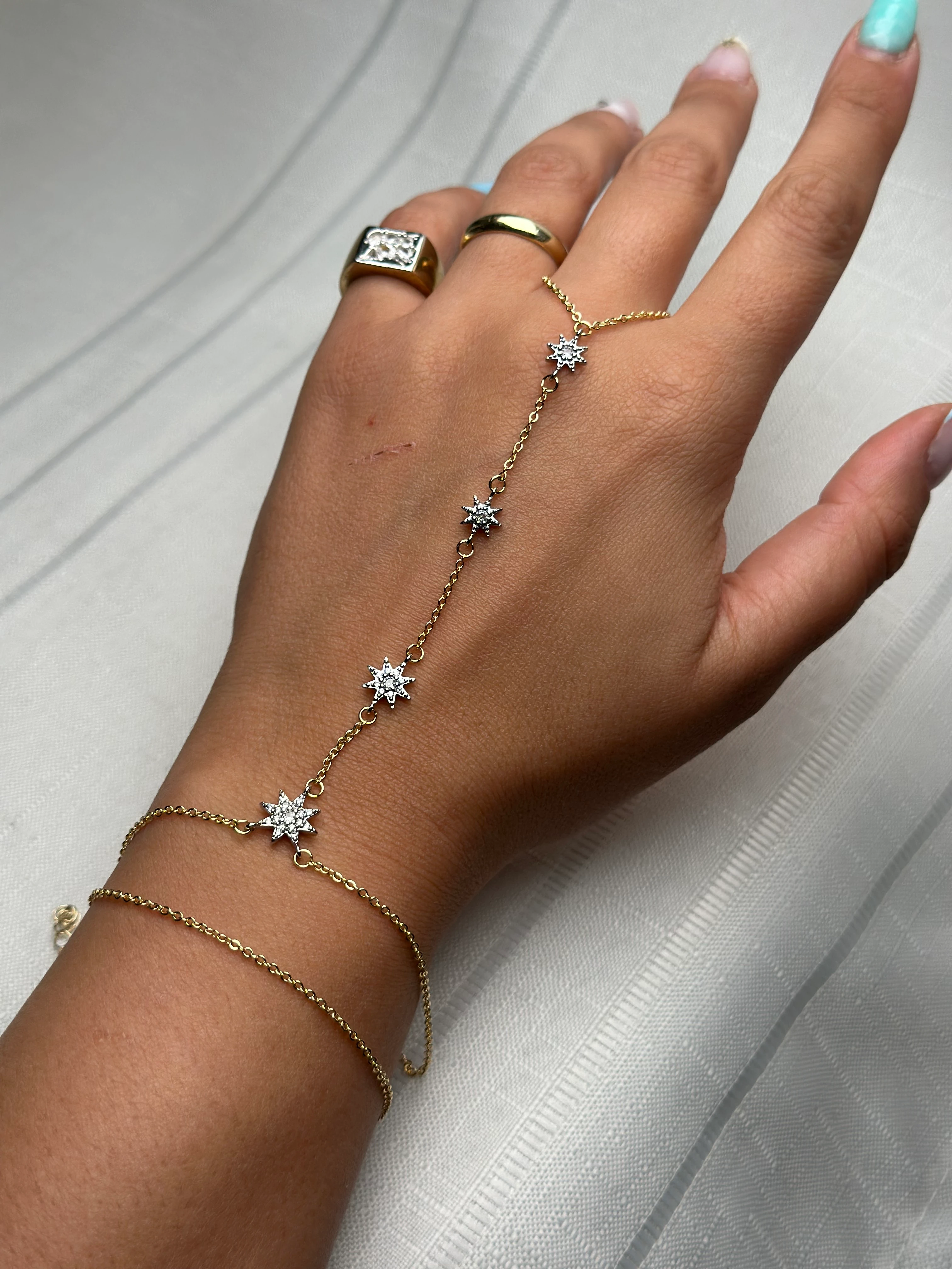 Özel Seri Taşlı Çift Renk Yıldız Şahmeran