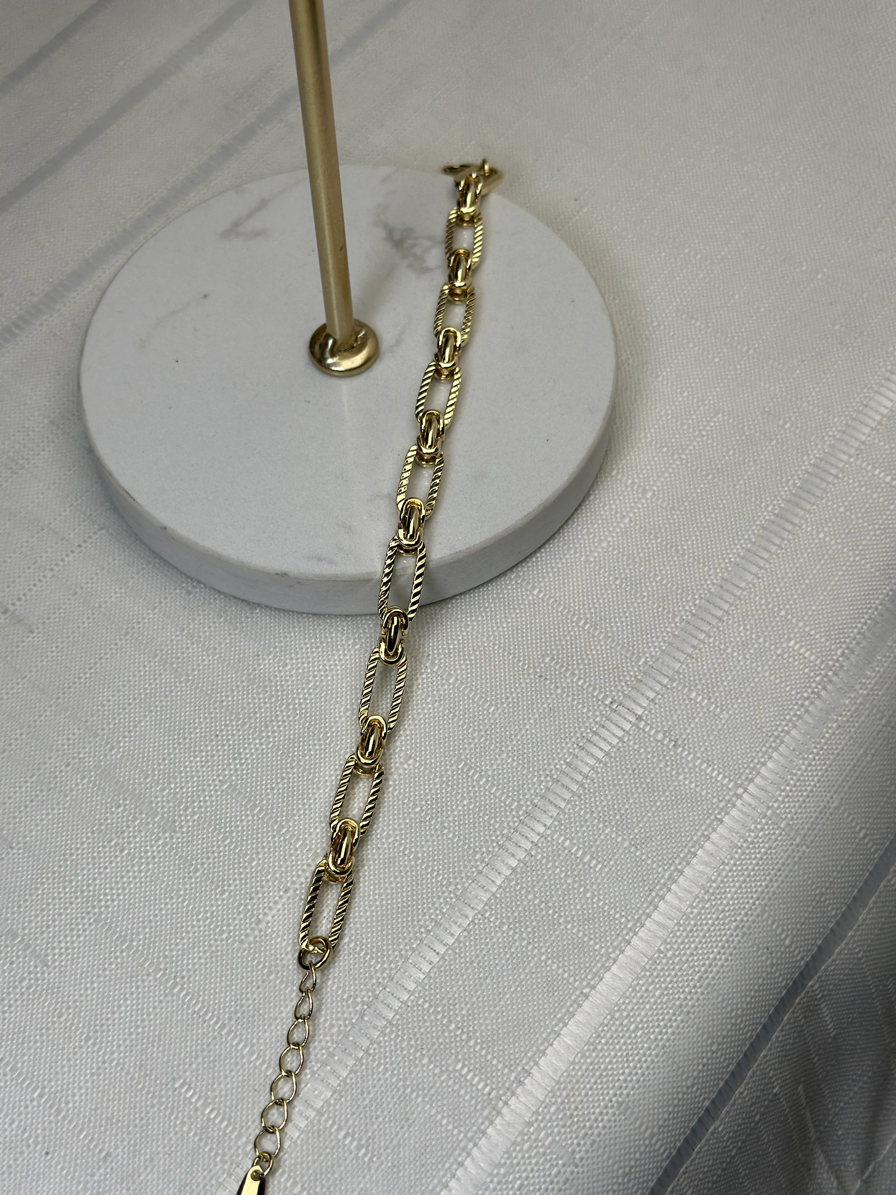 Xuping 14k Dikdörtgen Zincir Bileklik