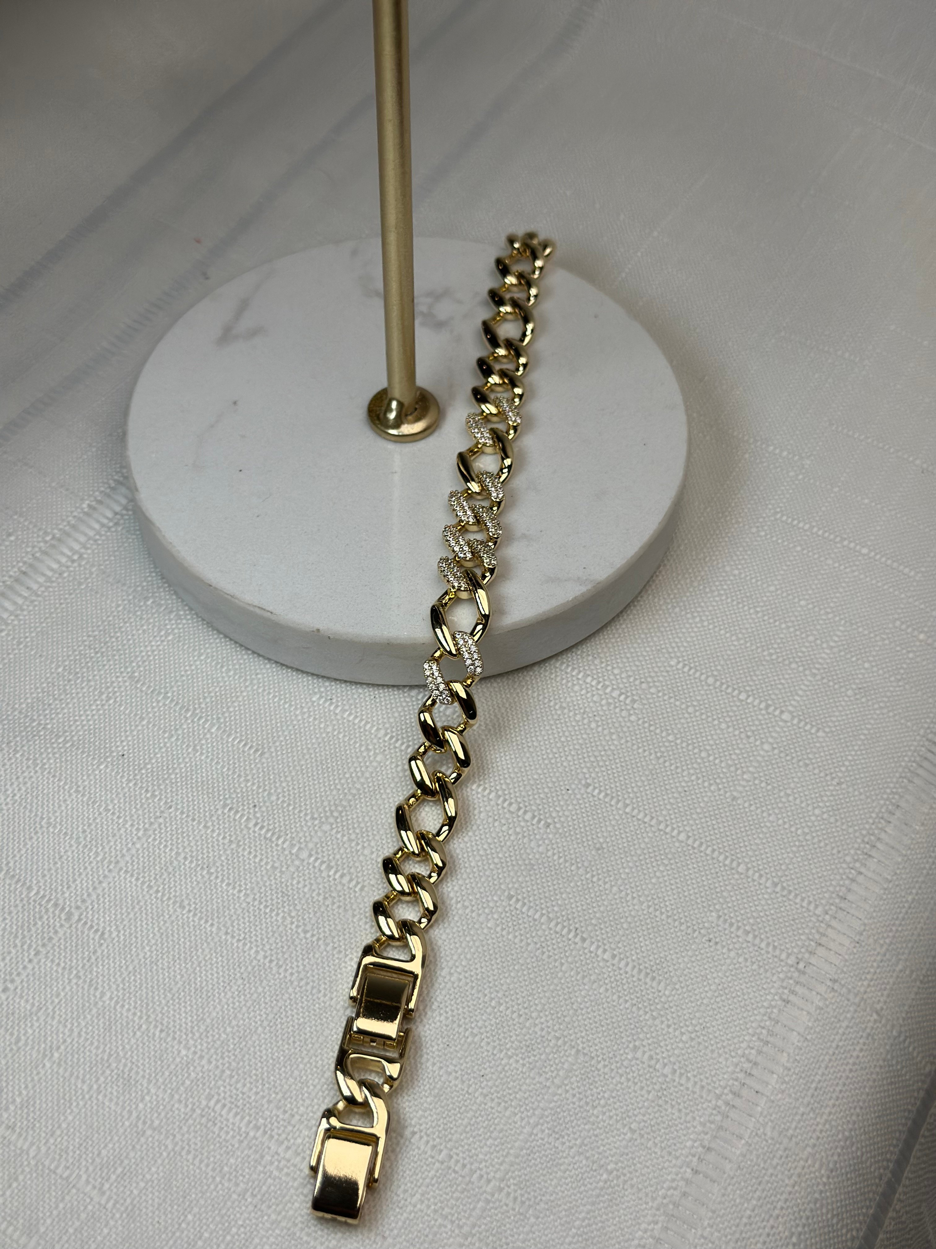 Xuping 14k Zirkon Taş Kuyumcu Model Bileklik