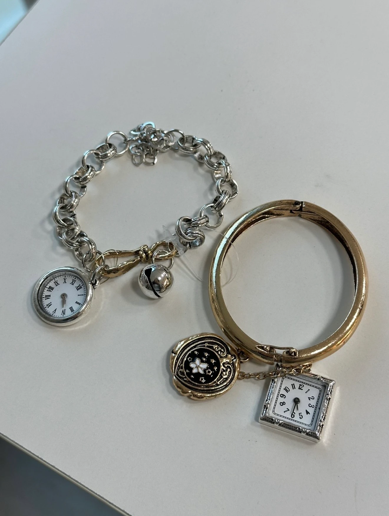 Marka Model Çift Renk İkili Saat Bileklik