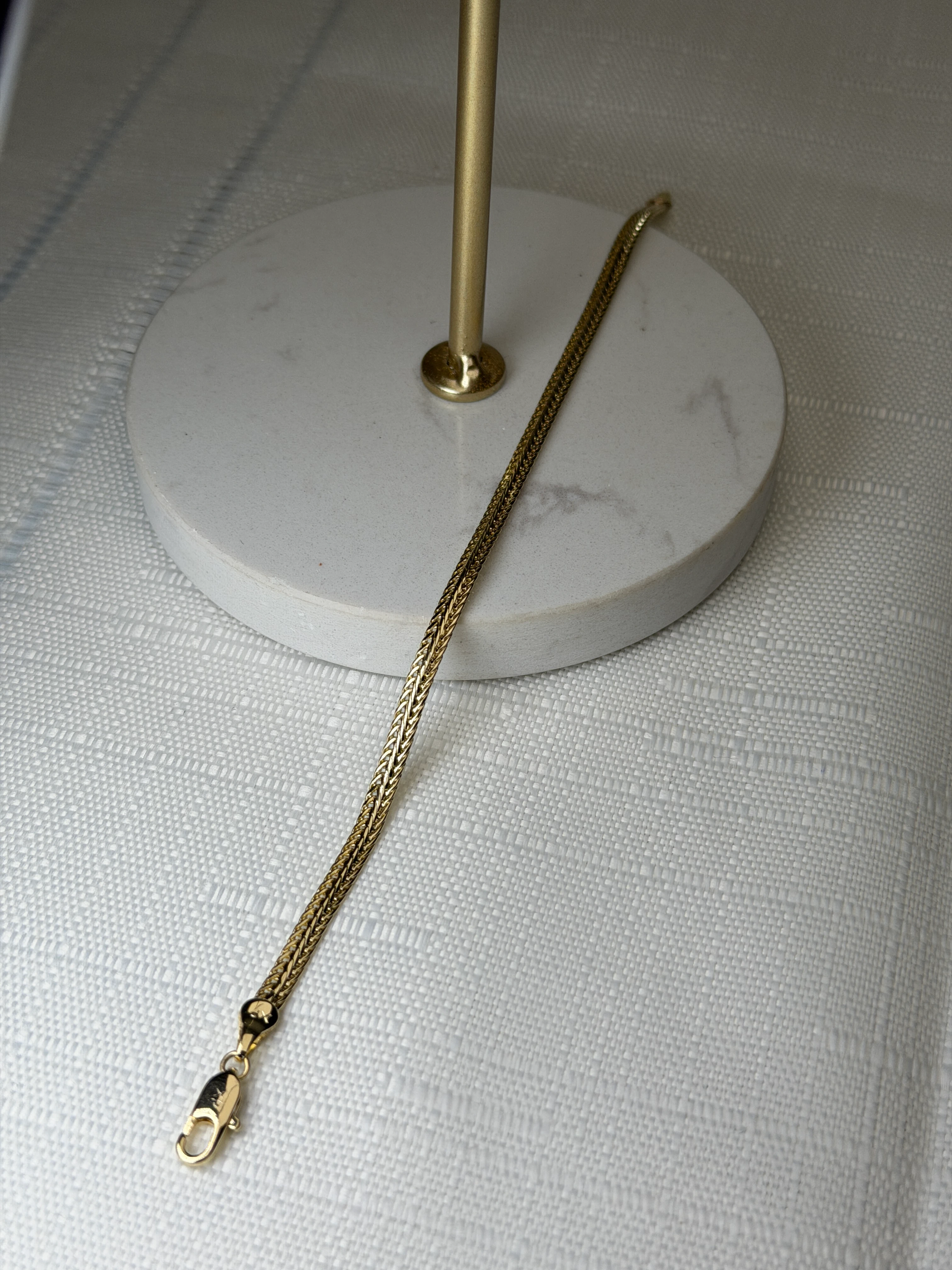 Xuping 14k Kuyumcu Model Örgü Bileklik