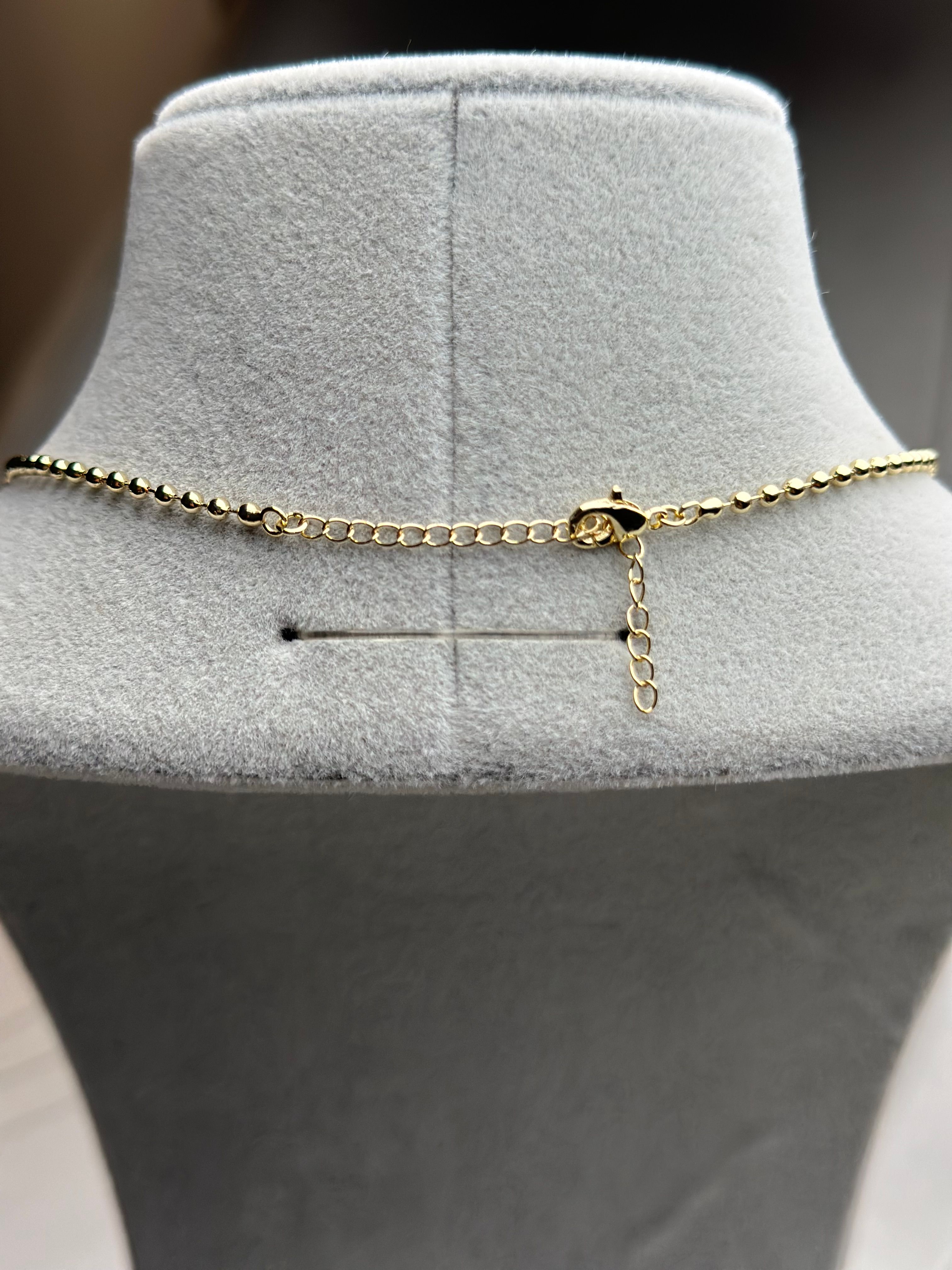 Özel Seri Gold Top Zincir Gümüş Yıldız Kolye