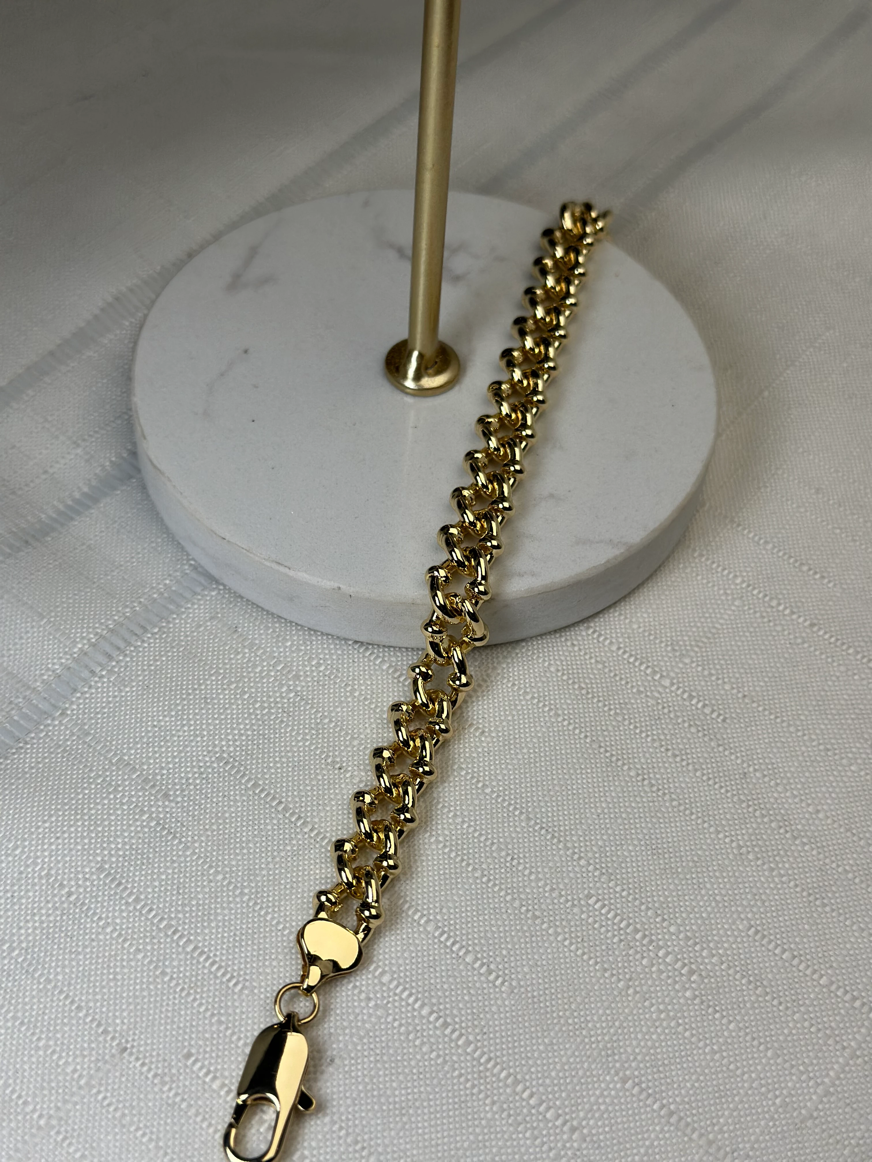 Xuping 14k Kalın Zincir Bileklik