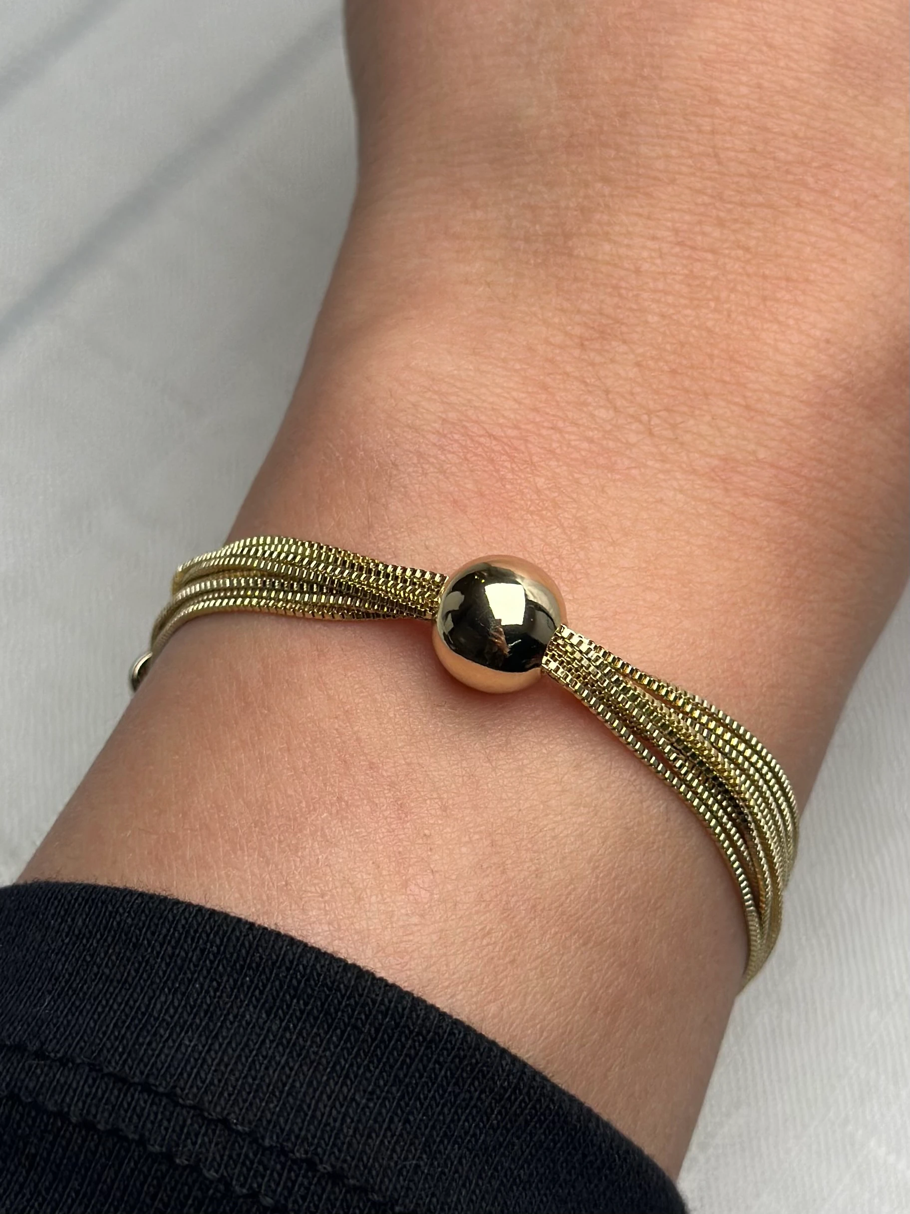 Xuping 14k Top Detay Çoklu Zincir Bileklik 20cm