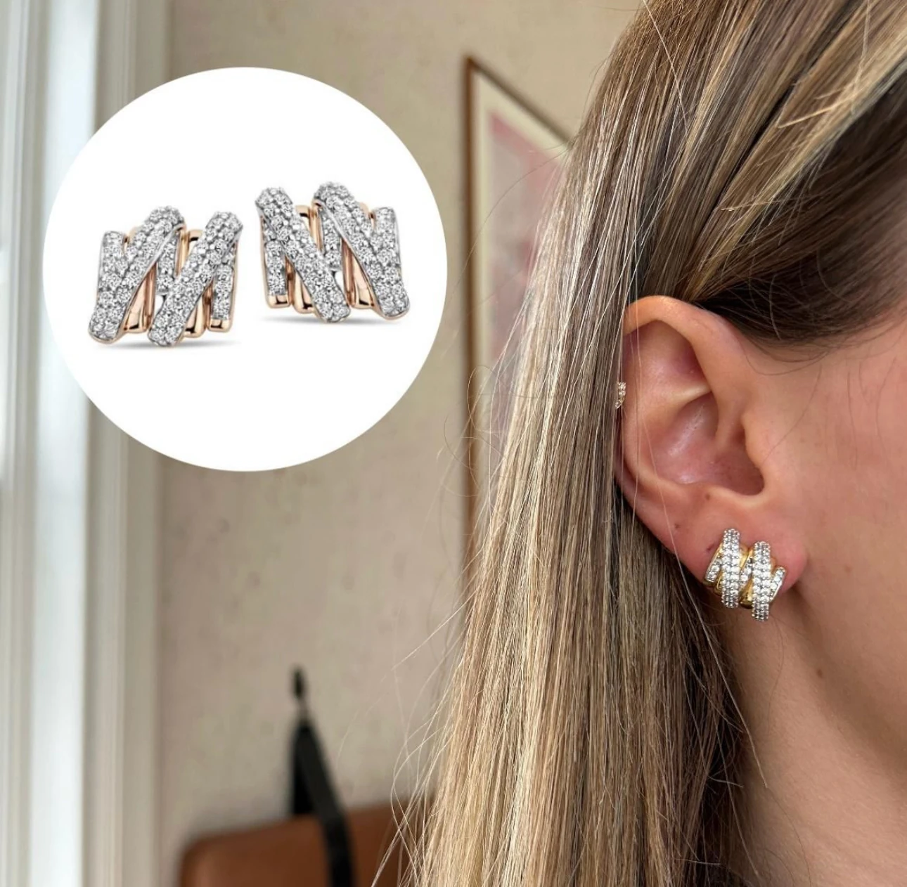 Özel Seri Marka Model Zirkon Taş Küpe