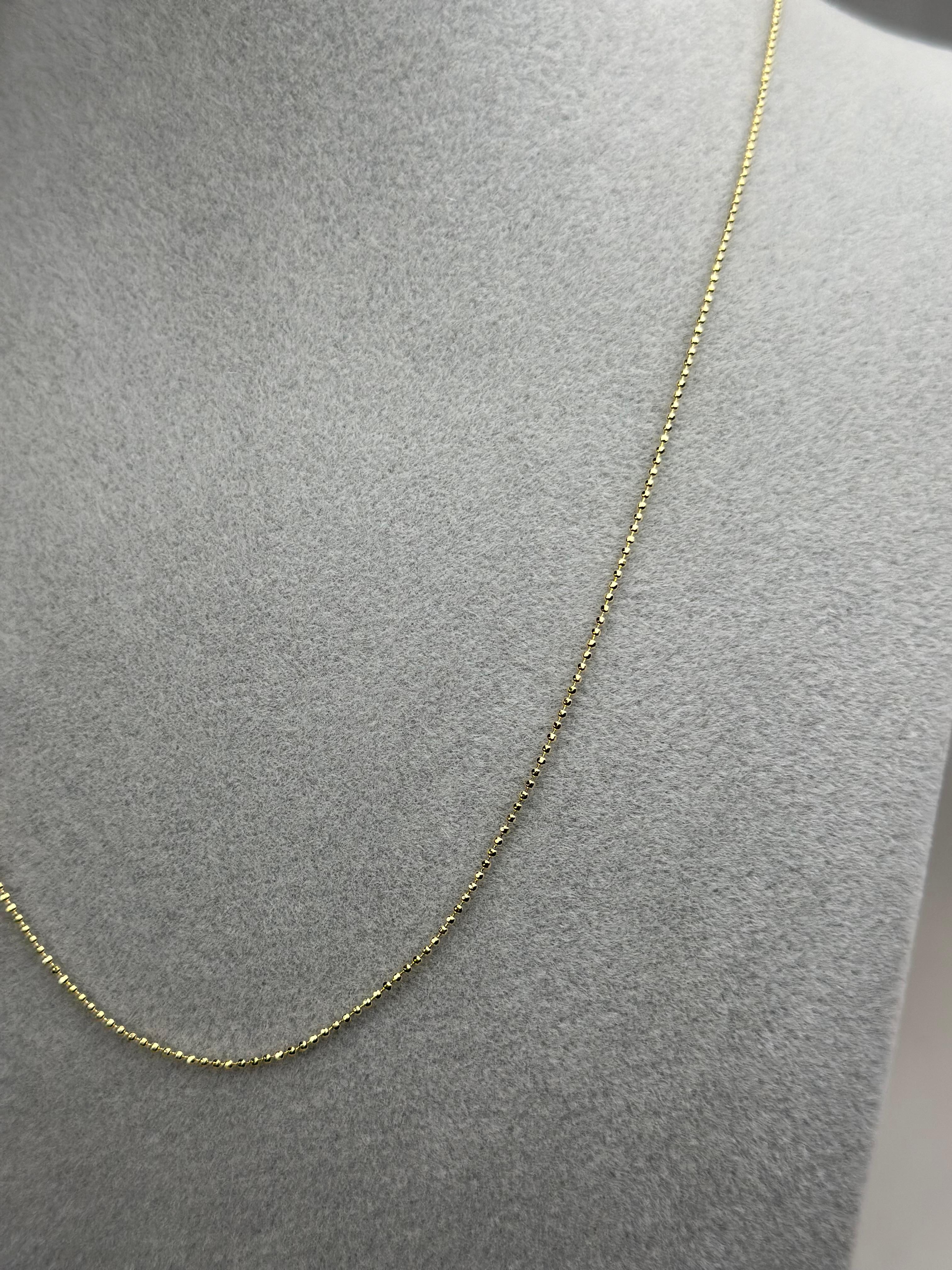 Xuping 14k İnce Top Zincir Kolye