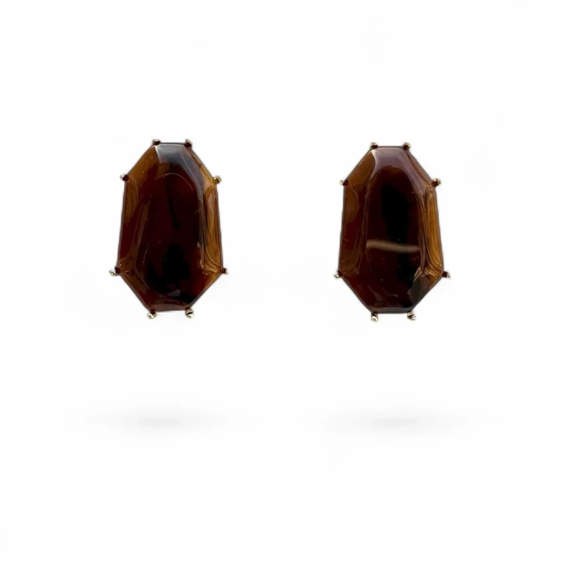 Marka Model Kahverengi Küpe