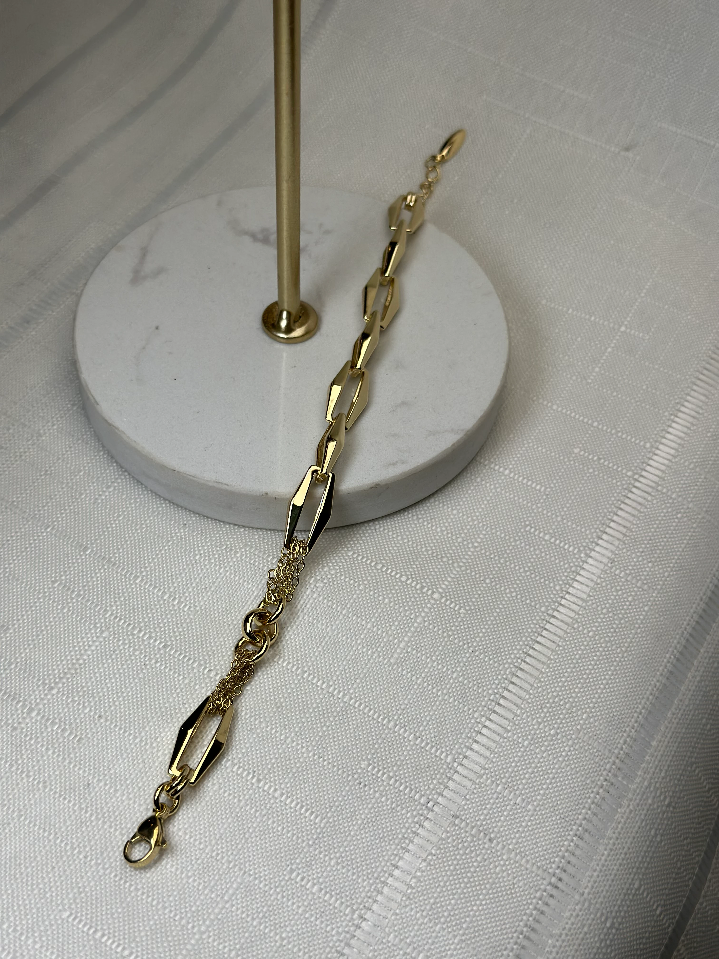 Xuping 14k İnce Zincir Detay Bileklik