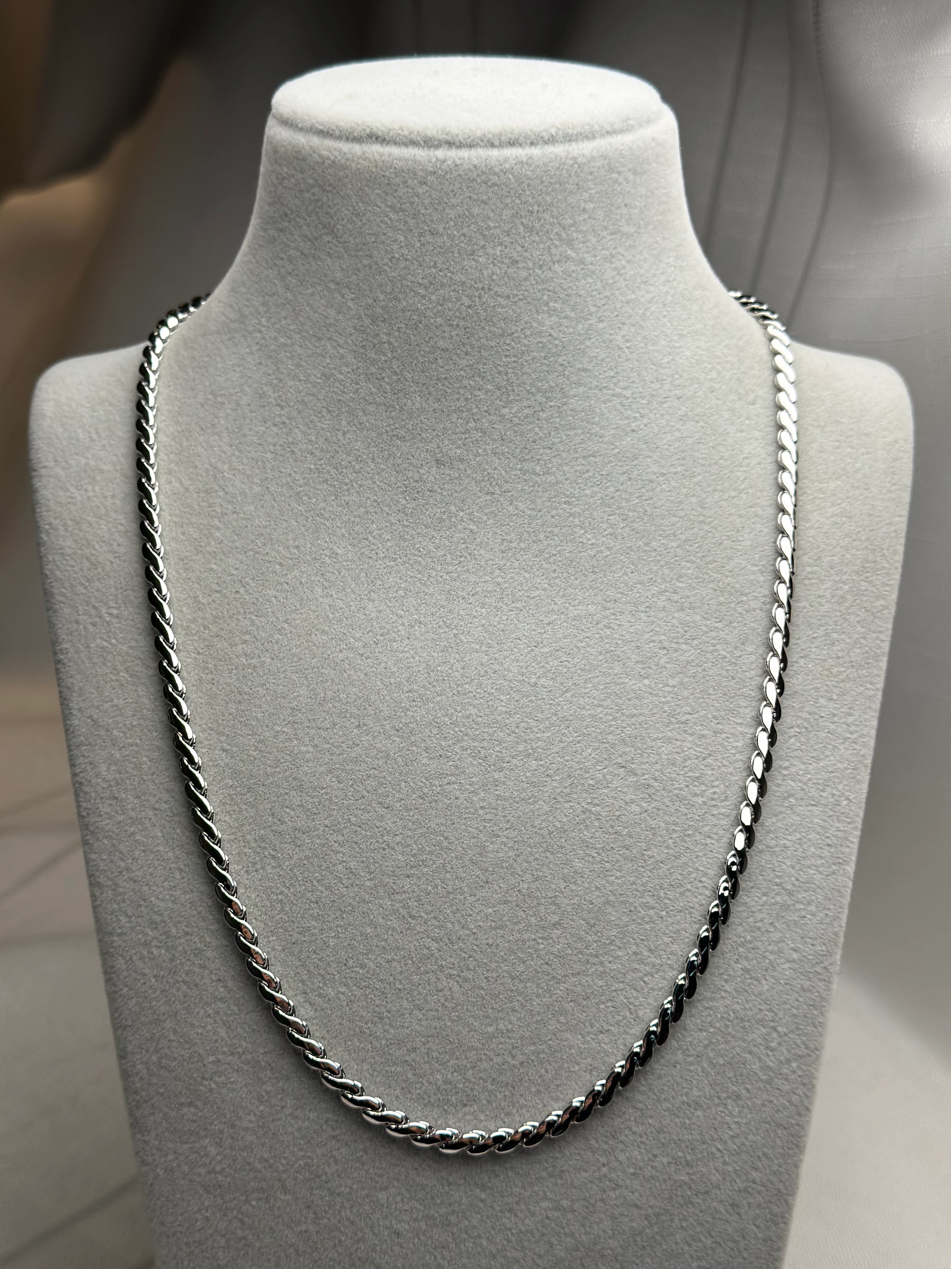 Xuping Gümüş Renk S Kolye 50cm 