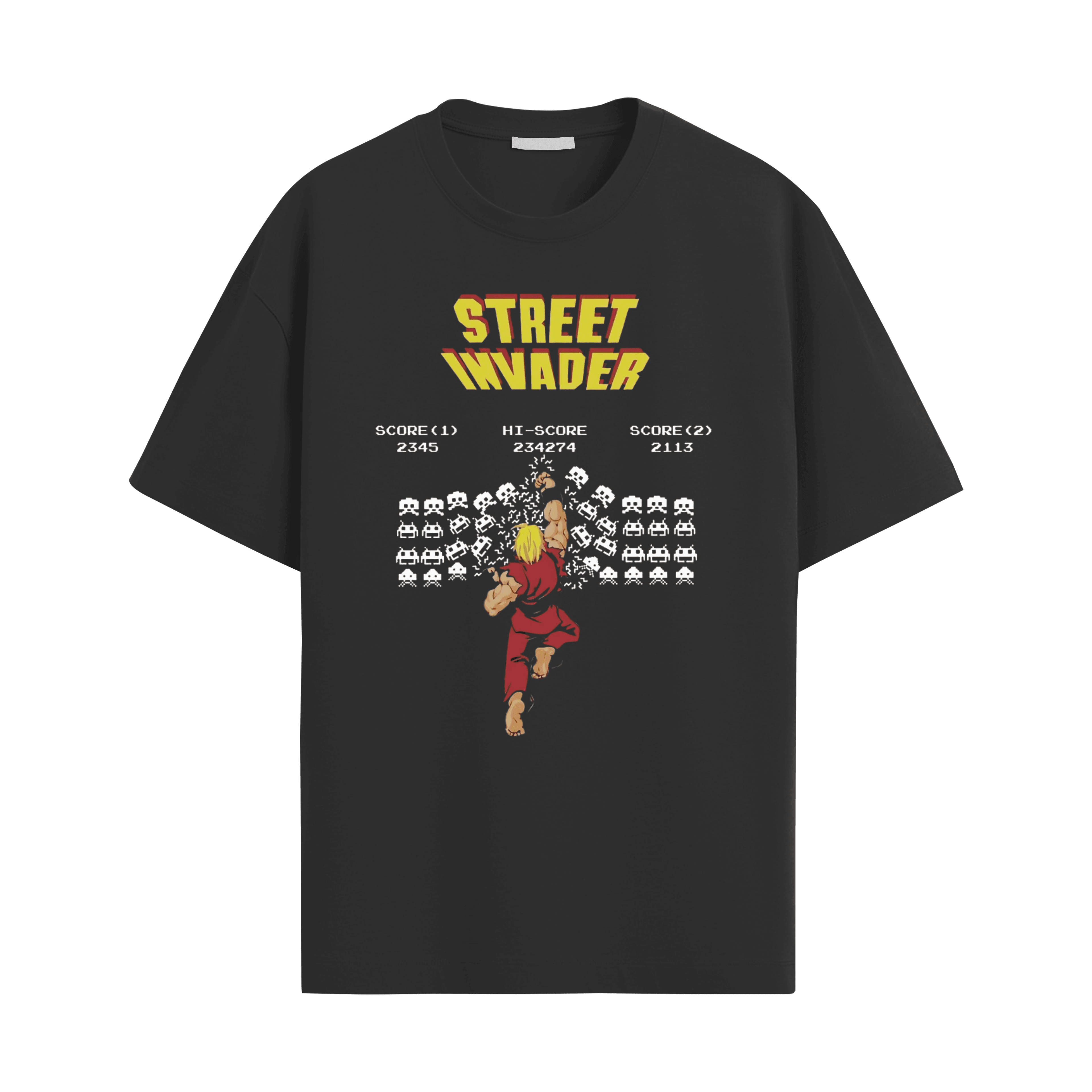 Street Fighter Ken Atari Tasarım Tişört