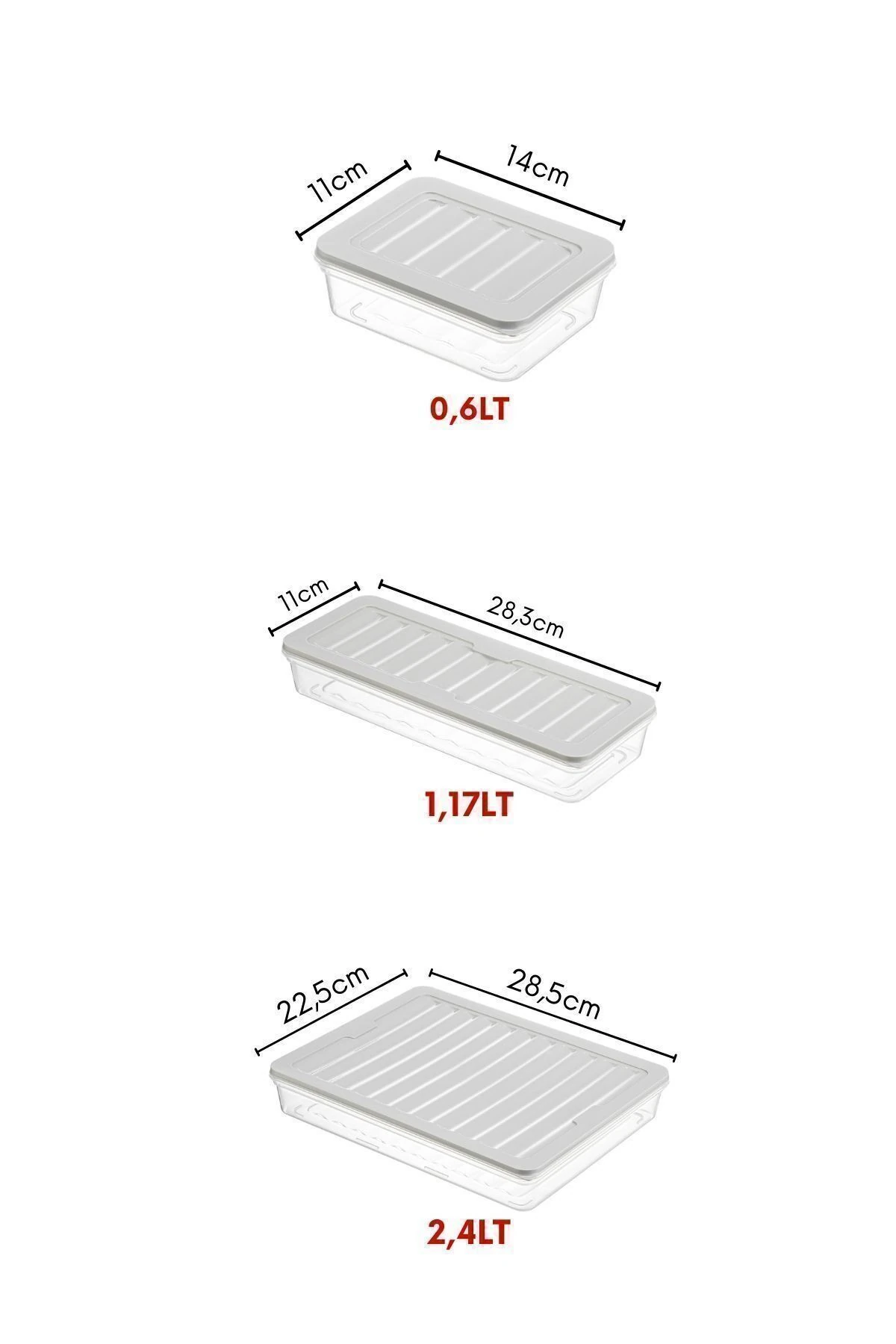 Buzdolabı Saklama Kabı Düzenleyici 7'li Set